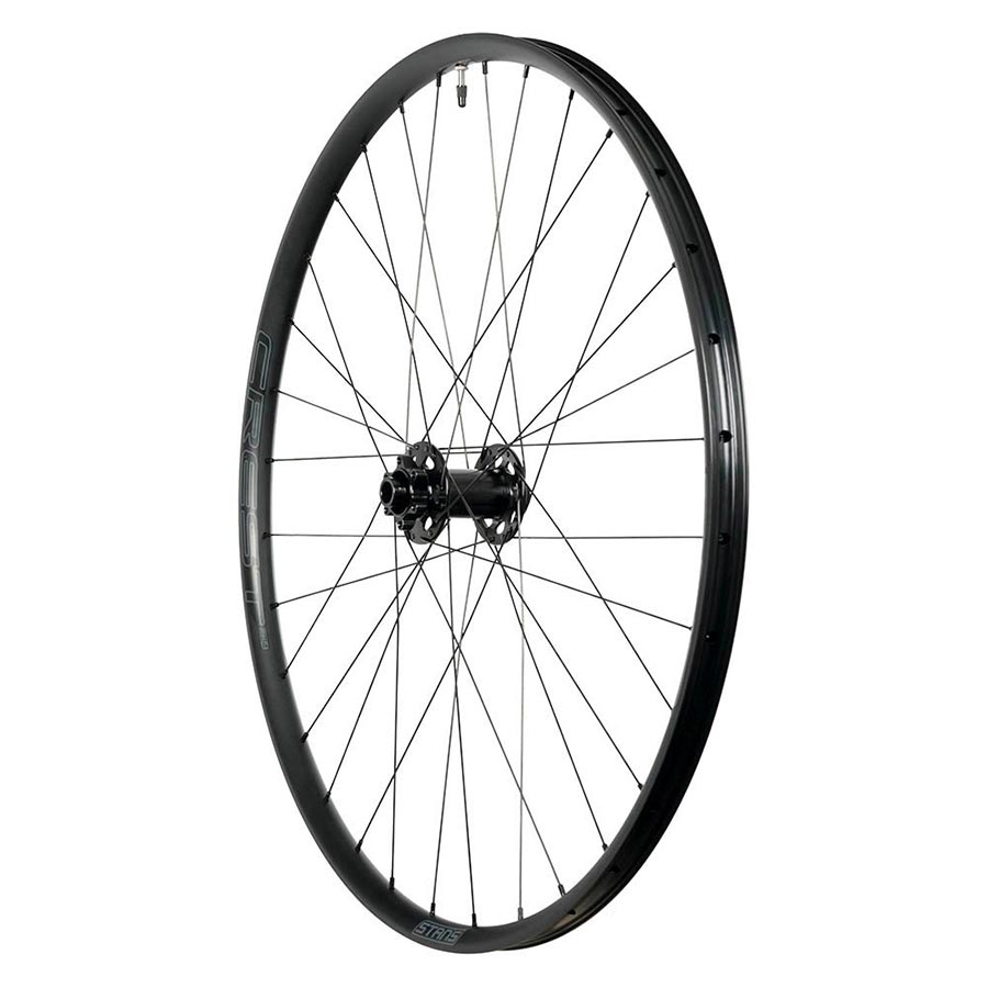 Stans No Tubes, Crest MK4, Wheel, Front, 27.5'', 15x110mm Boost, Disc IS 6-bolt