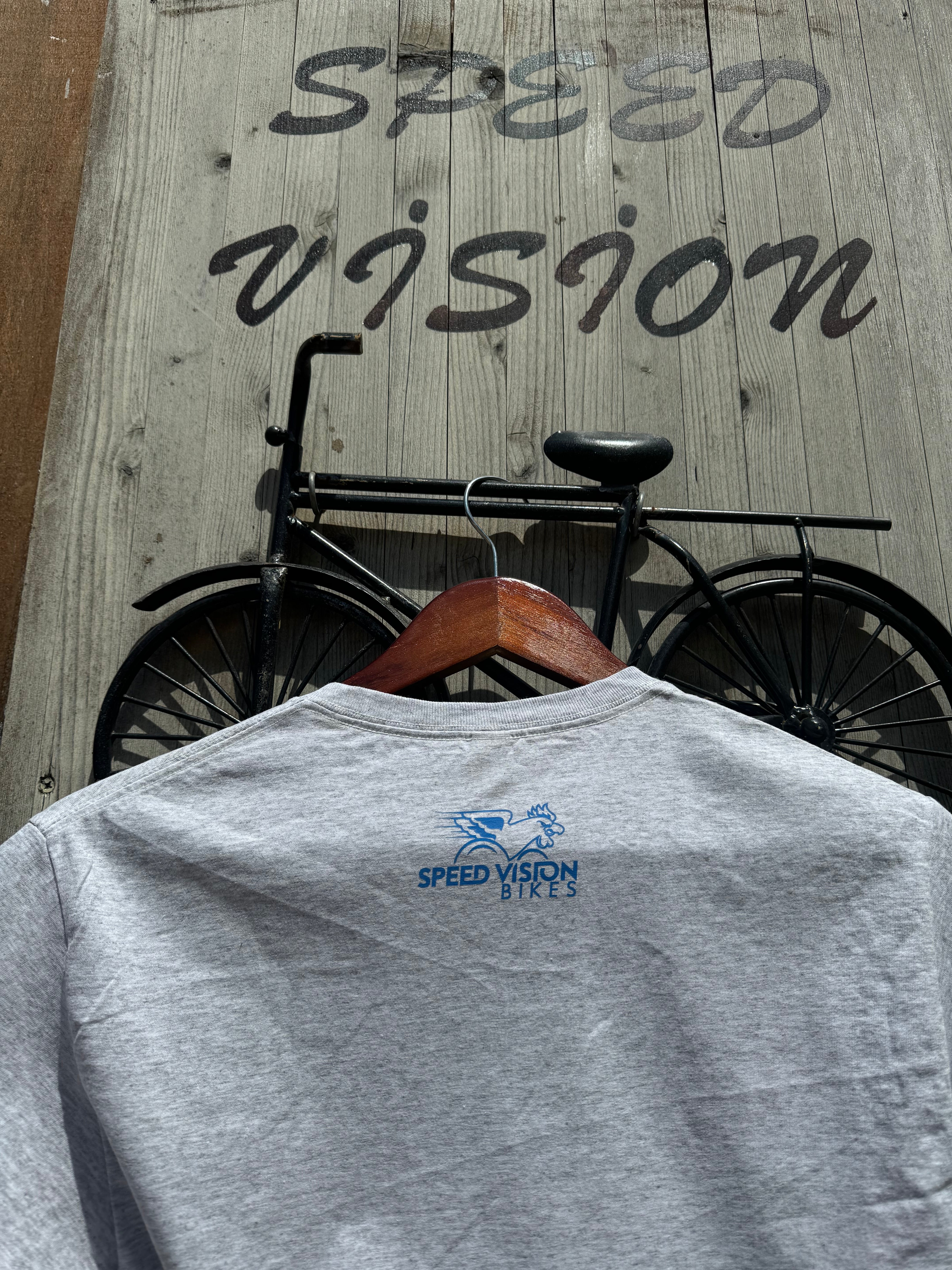 Blue Speed Chicken Classic Logo Tee