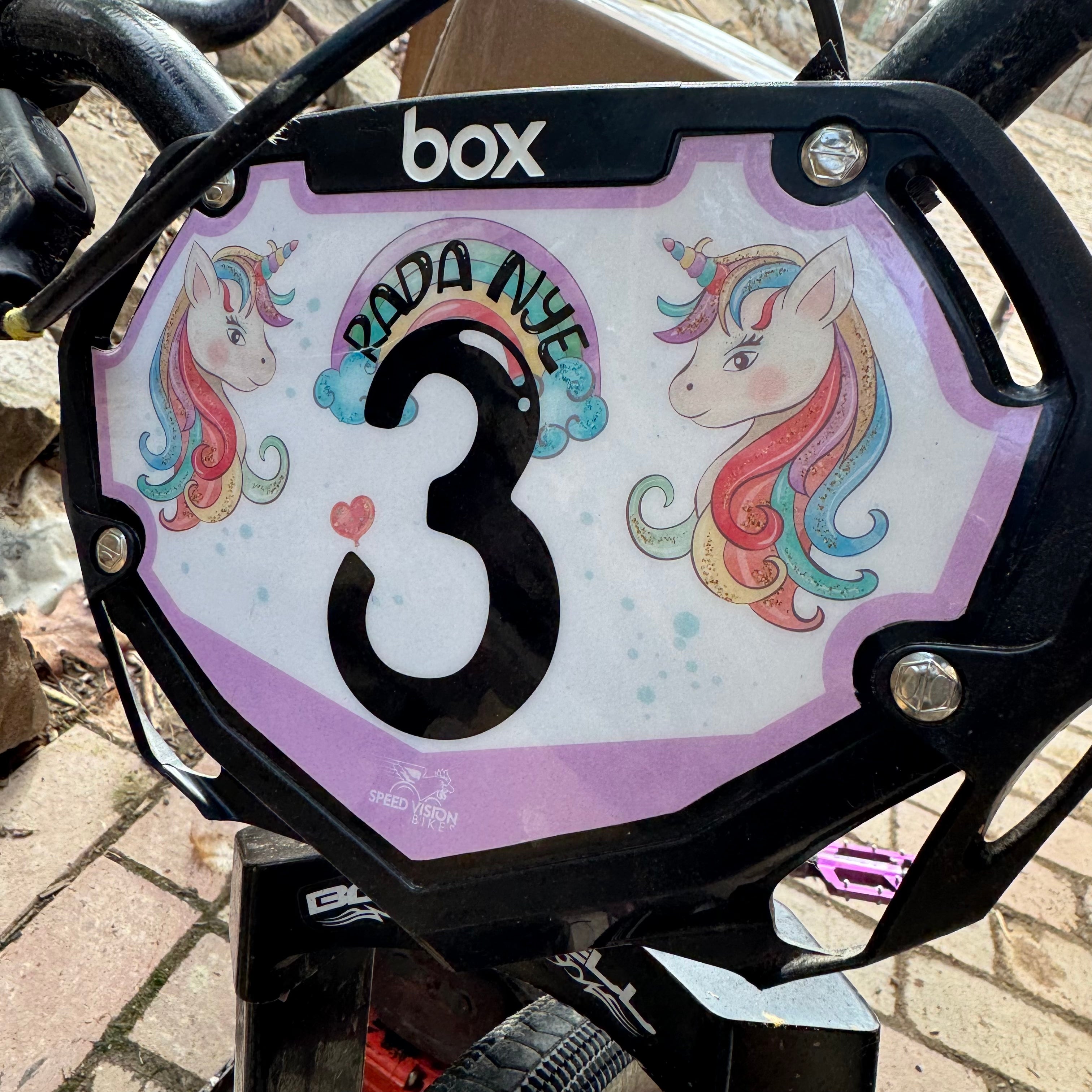 Custom BMX Number Plate Inserts