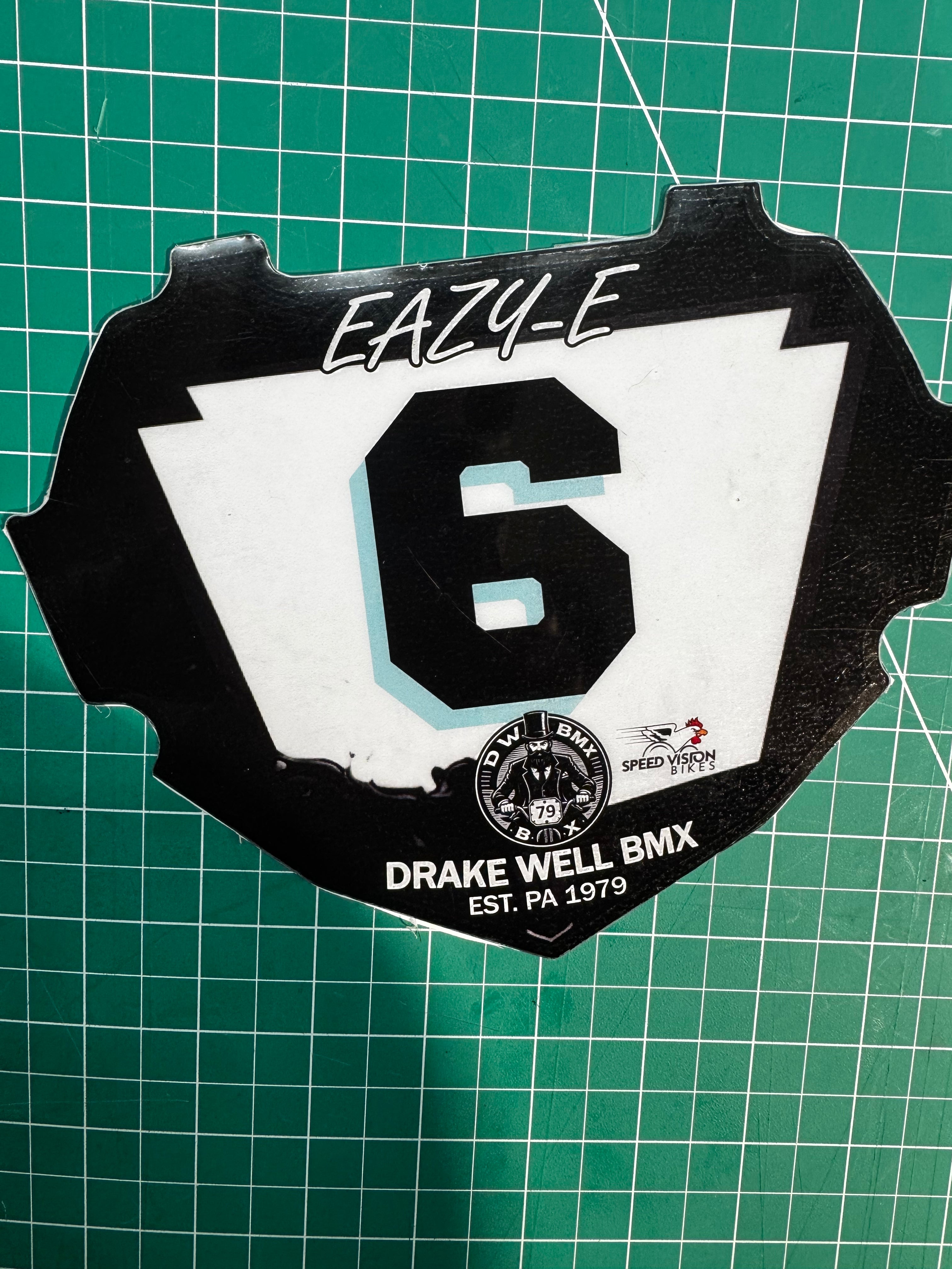 Drake Well BMX Number Plate Inserts