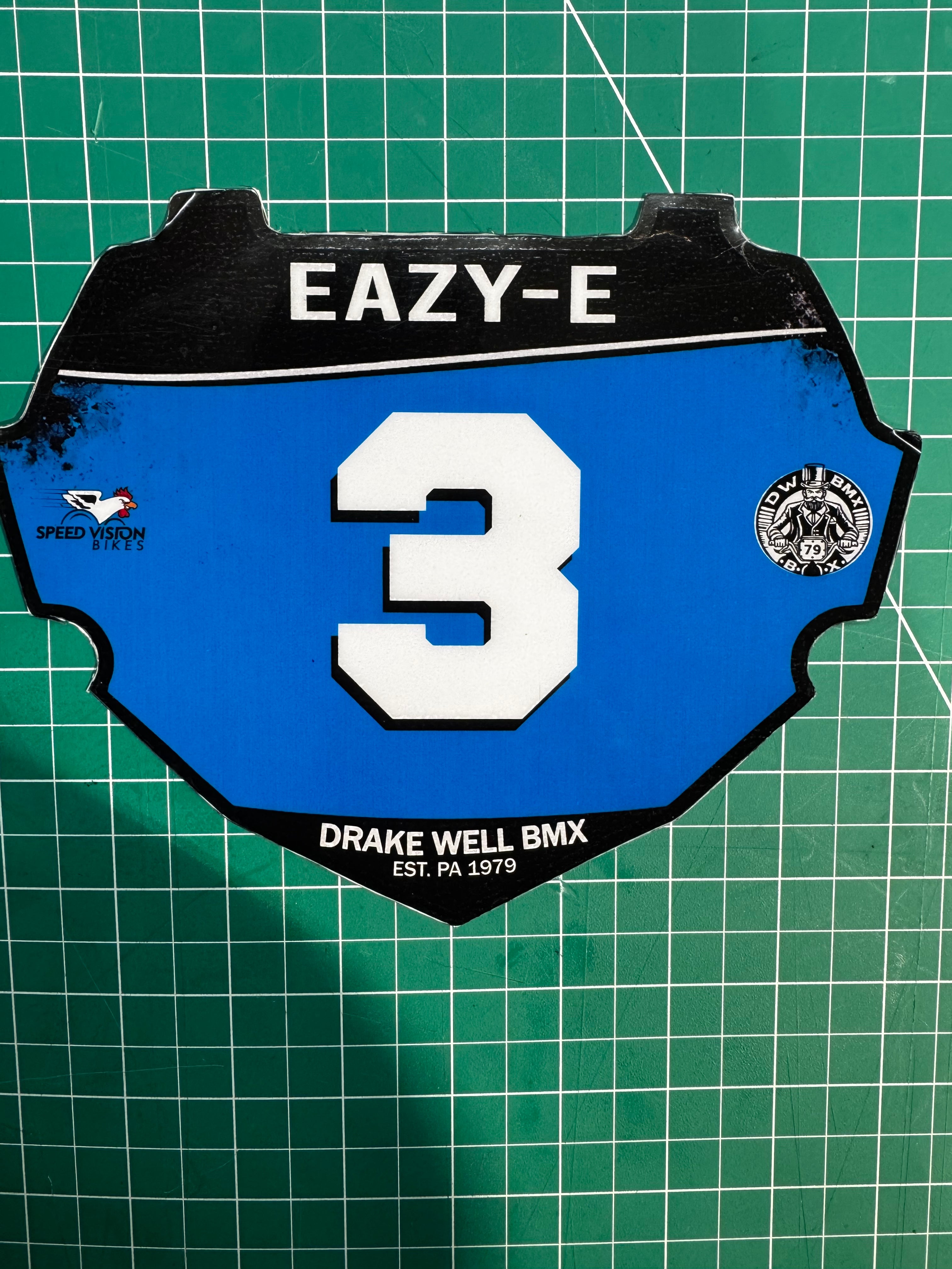 Drake Well BMX Number Plate Inserts