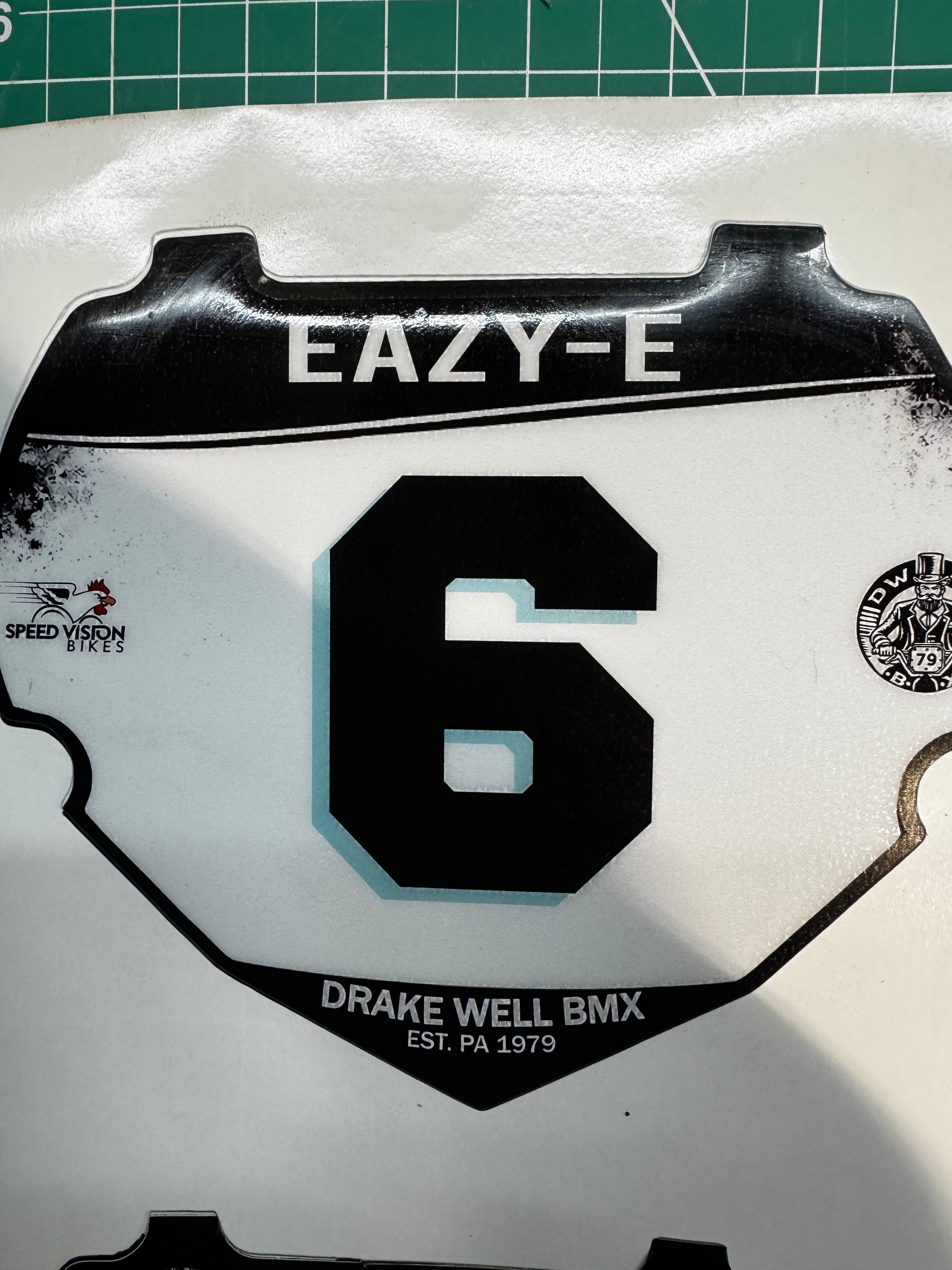 Drake Well BMX Number Plate Inserts