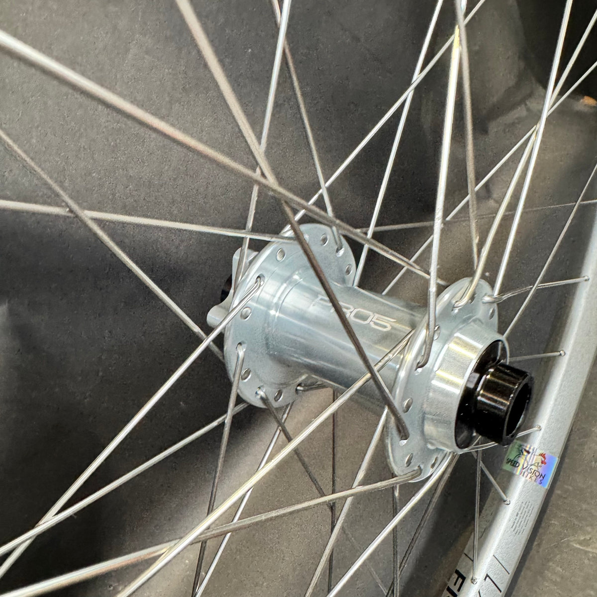 Custom Silver Dt 571 rims with Hope pro 5 hubs