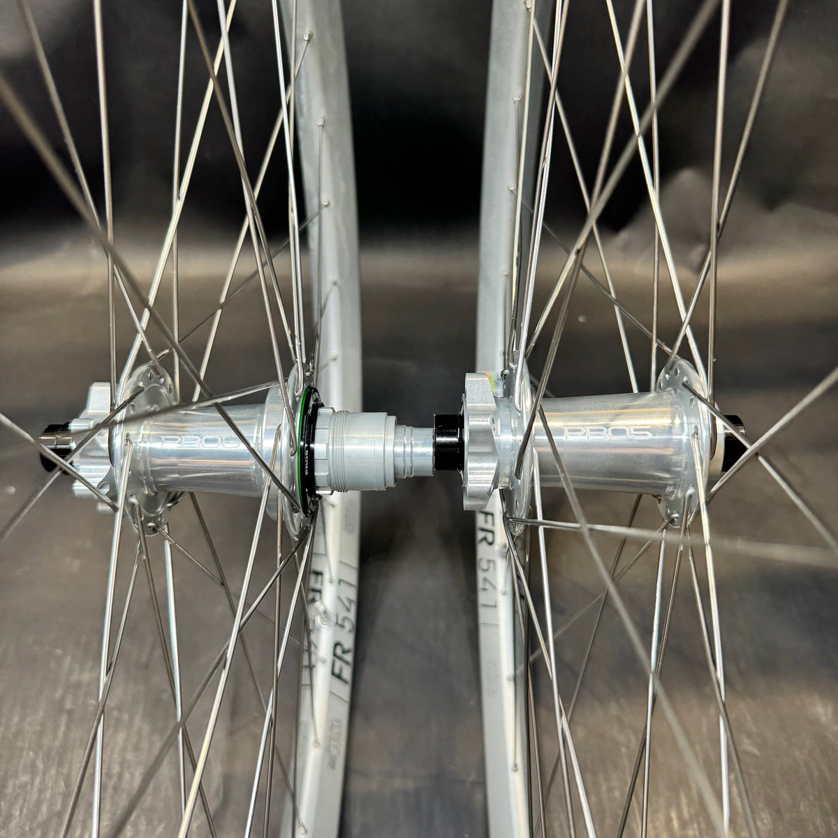 Custom Silver Dt 571 rims with Hope pro 5 hubs