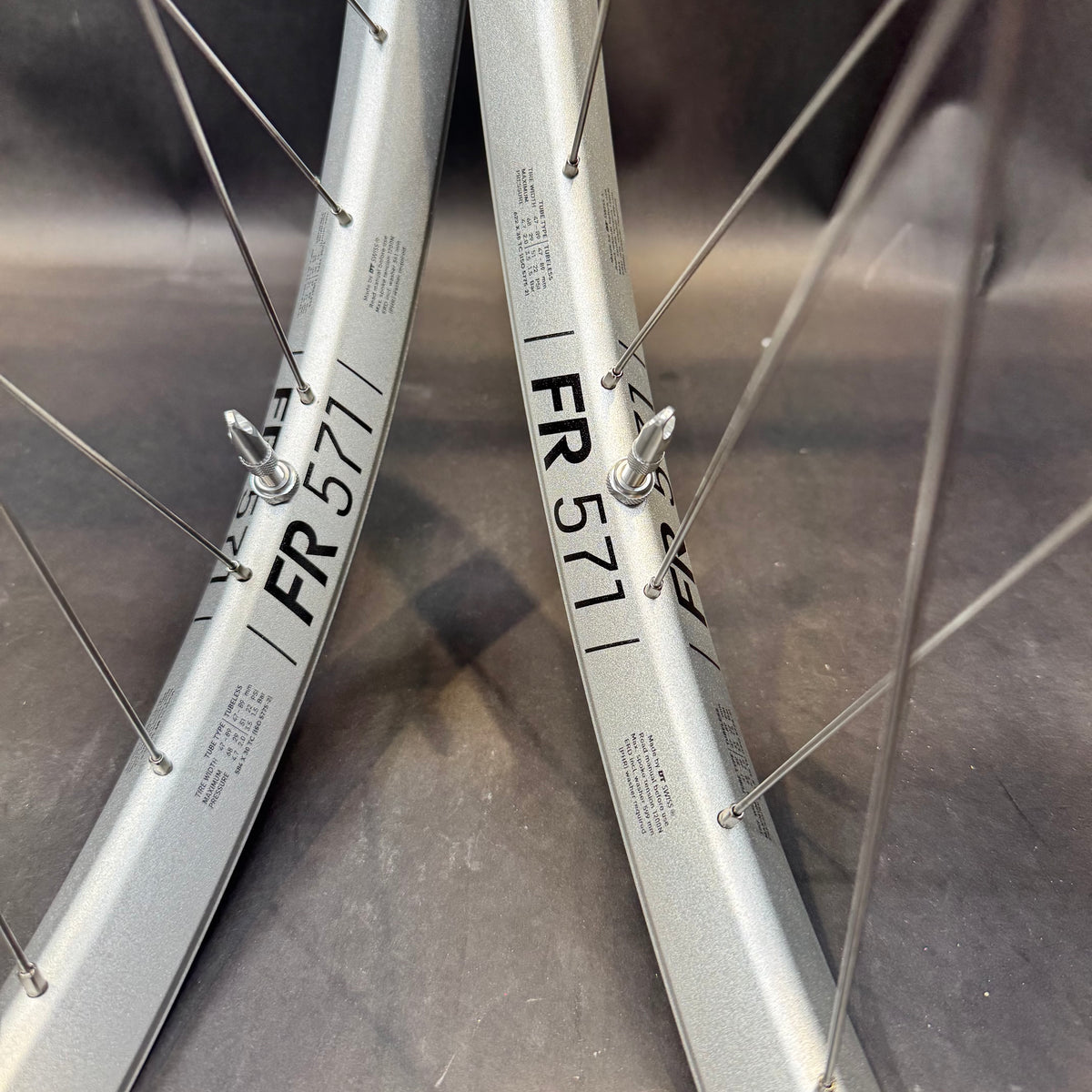Custom Silver Dt 571 rims with Hope pro 5 hubs