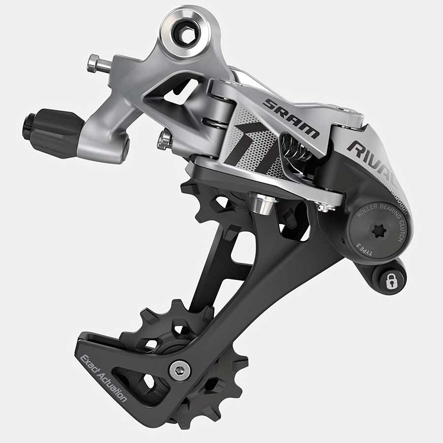 SRAM, Rival1 Type 3.0, Rear derailleur, 11sp., Long, Black