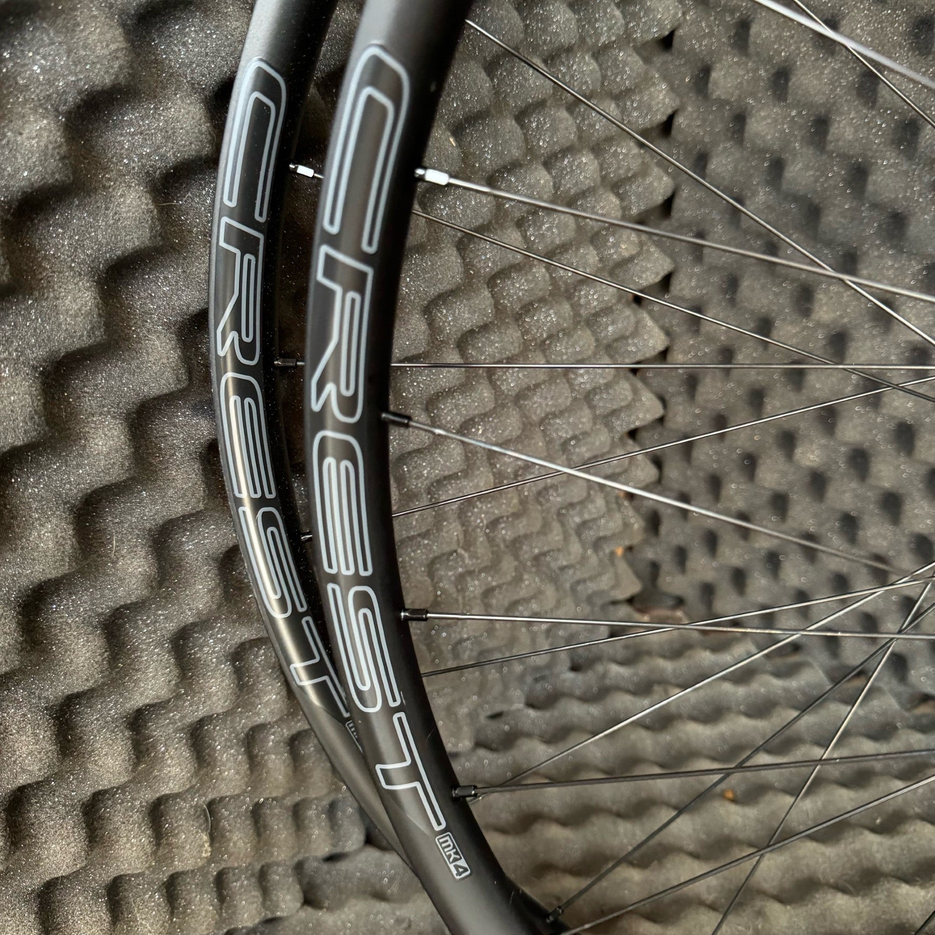 1466 gram Dt 350 DEG Boost Xc wheelset with Crest Mk4 rims + rotors