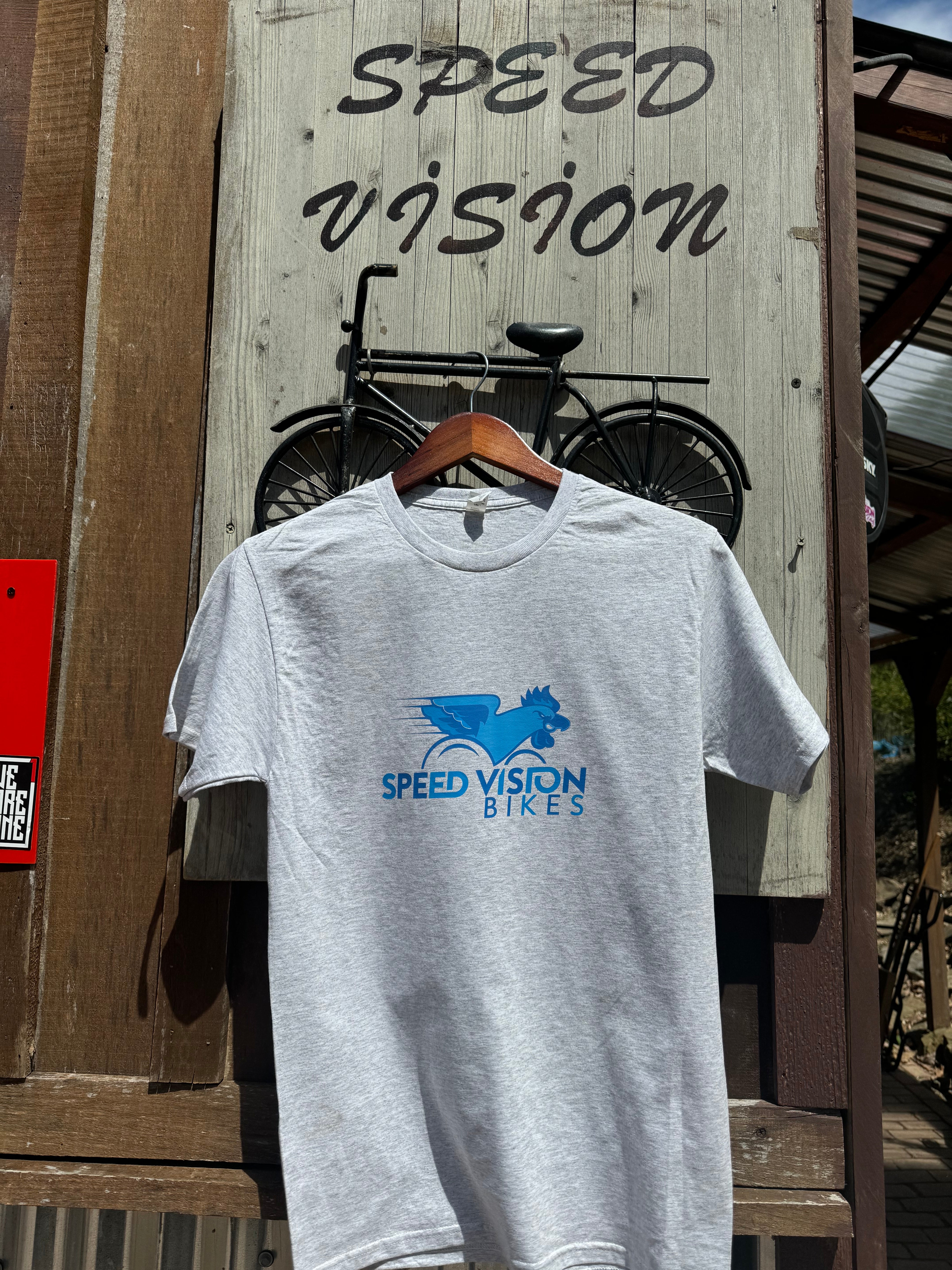 Blue Speed Chicken Classic Logo Tee