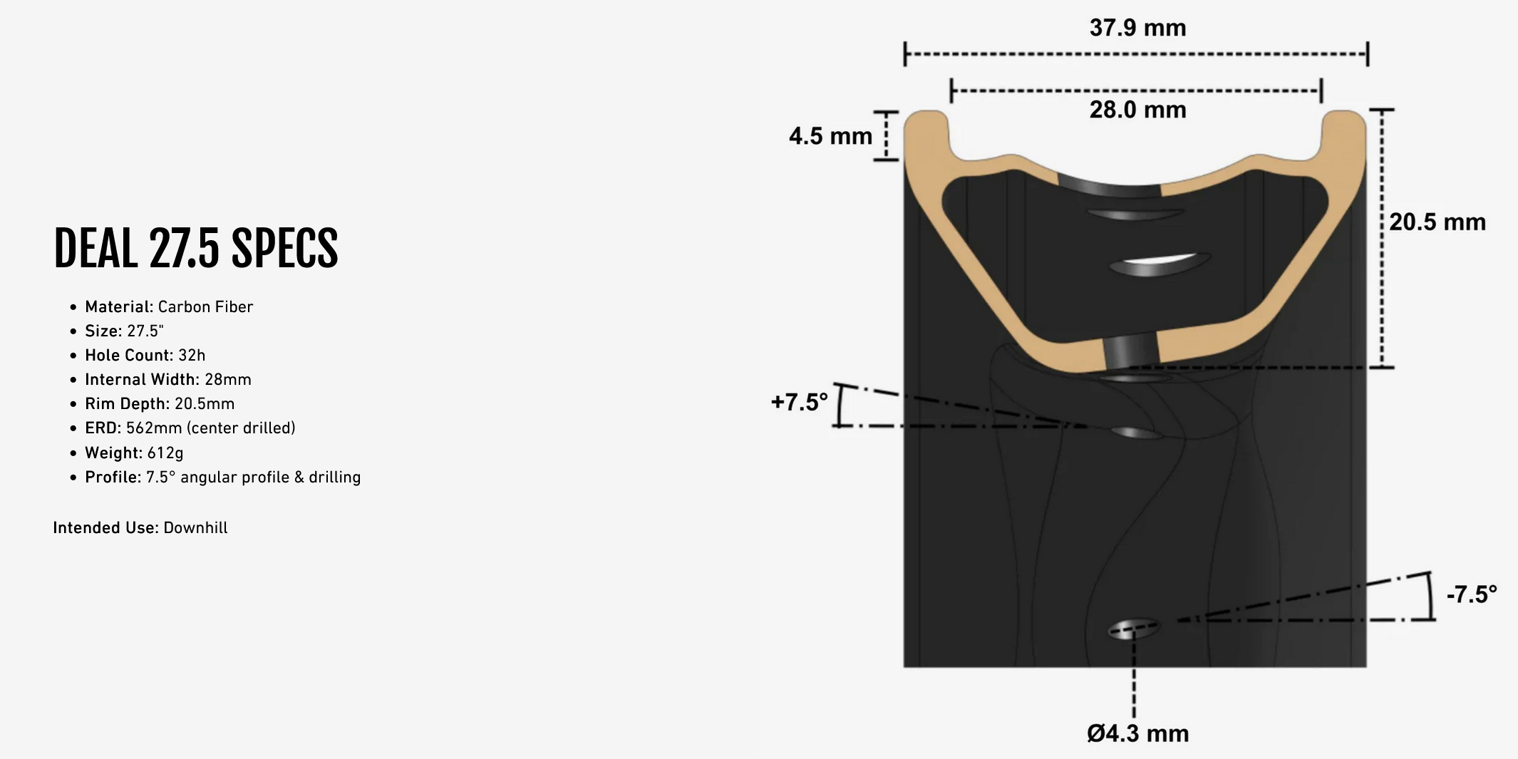 We Are One Carbon Deal Dh rims 27.5 & 29" 32 hole