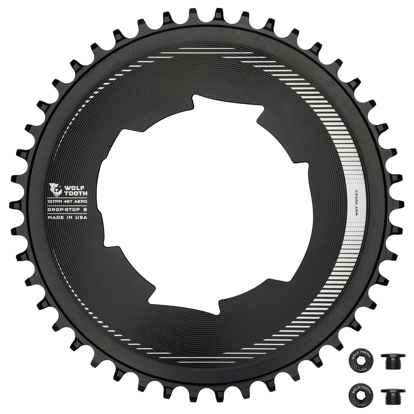 Wolf Tooth Aero 46T 107 BCD Chainrings for SRAM