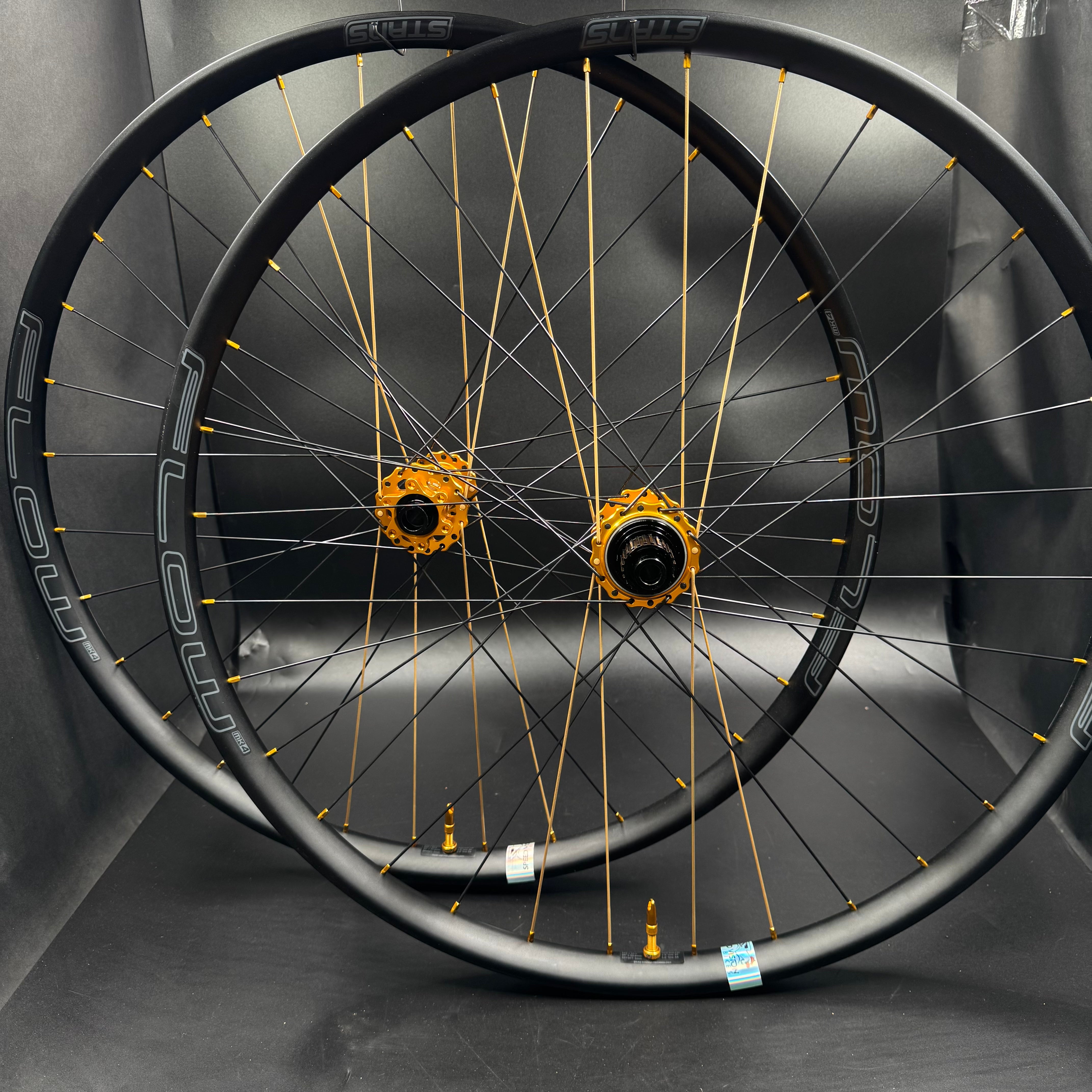Goldlicious I9 Hydra H2 + Stans Mullet wheelset