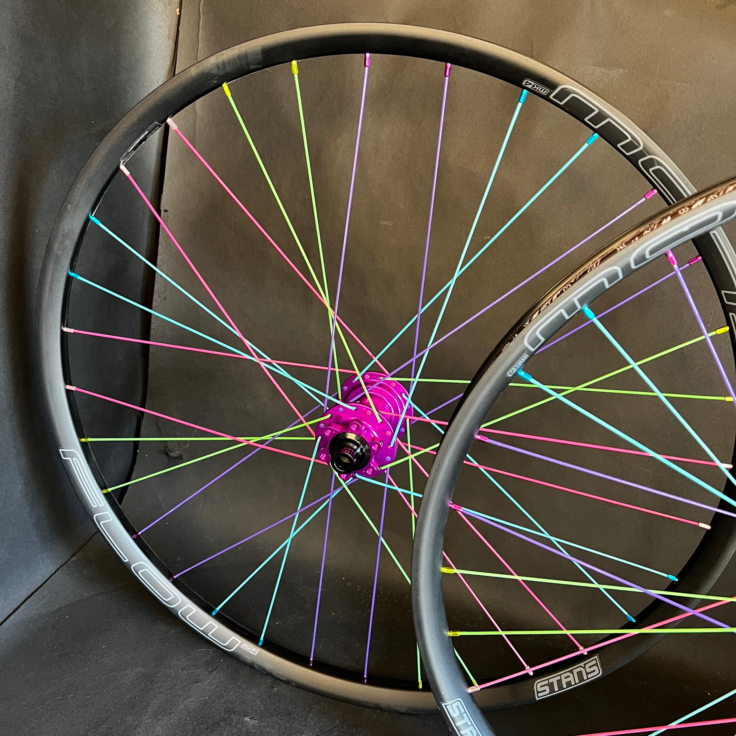 Trail: Color Burst Flow MK4 Mountain Bike Wheels With Hydra 2 Hubs