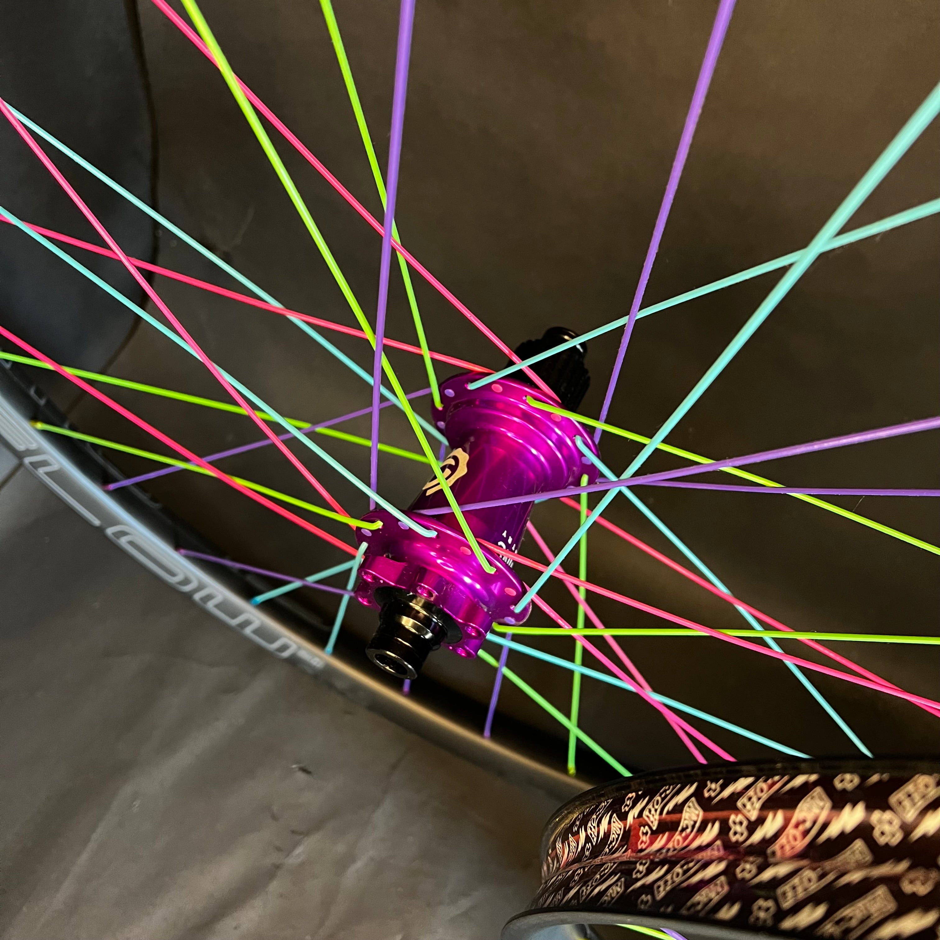 Trail: Color Burst Flow MK4 Mountain Bike Wheels With Hydra 2 Hubs