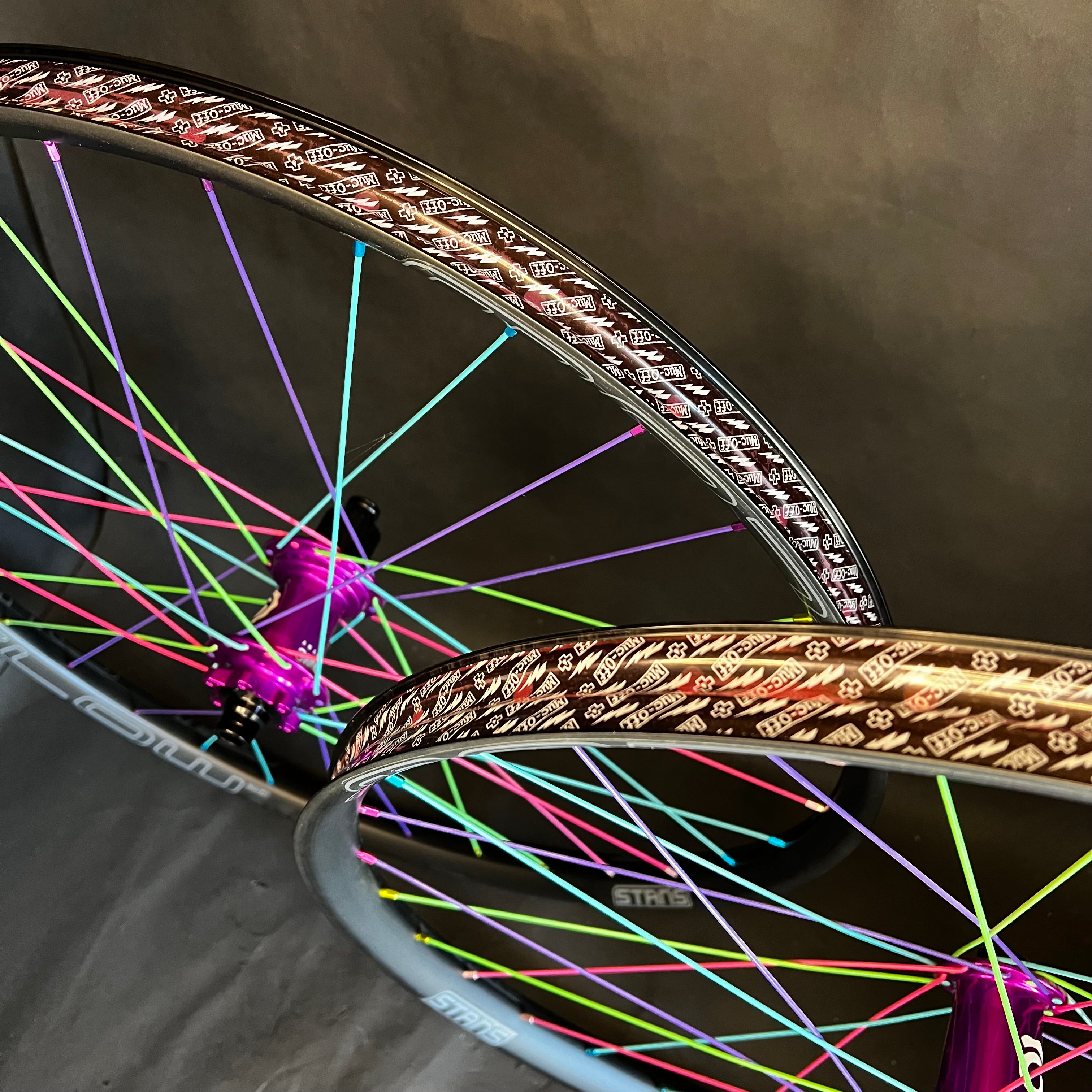 Trail: Color Burst Flow MK4 Mountain Bike Wheels With Hydra 2 Hubs