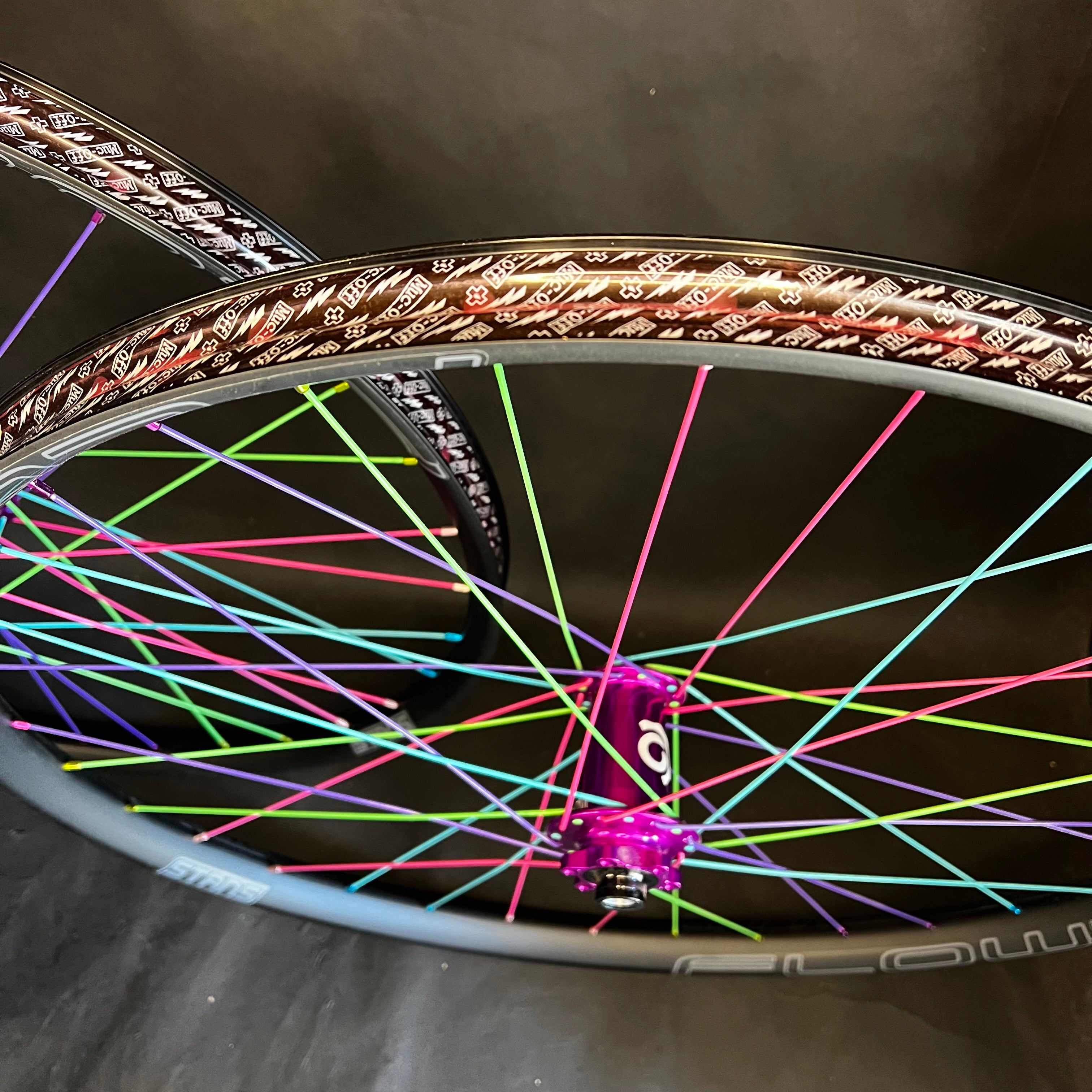 Trail: Color Burst Flow MK4 Mountain Bike Wheels With Hydra 2 Hubs