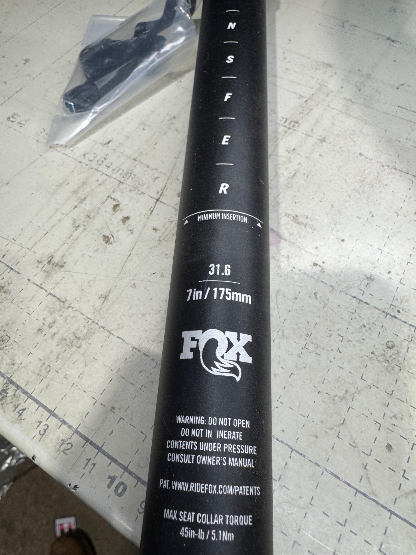 Fox Transfer 31.6 x 175mm dropper post