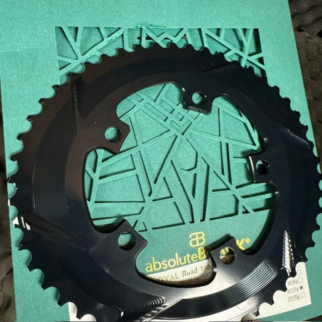 Absolute Black 5x110 oval 50/34 rings NEW