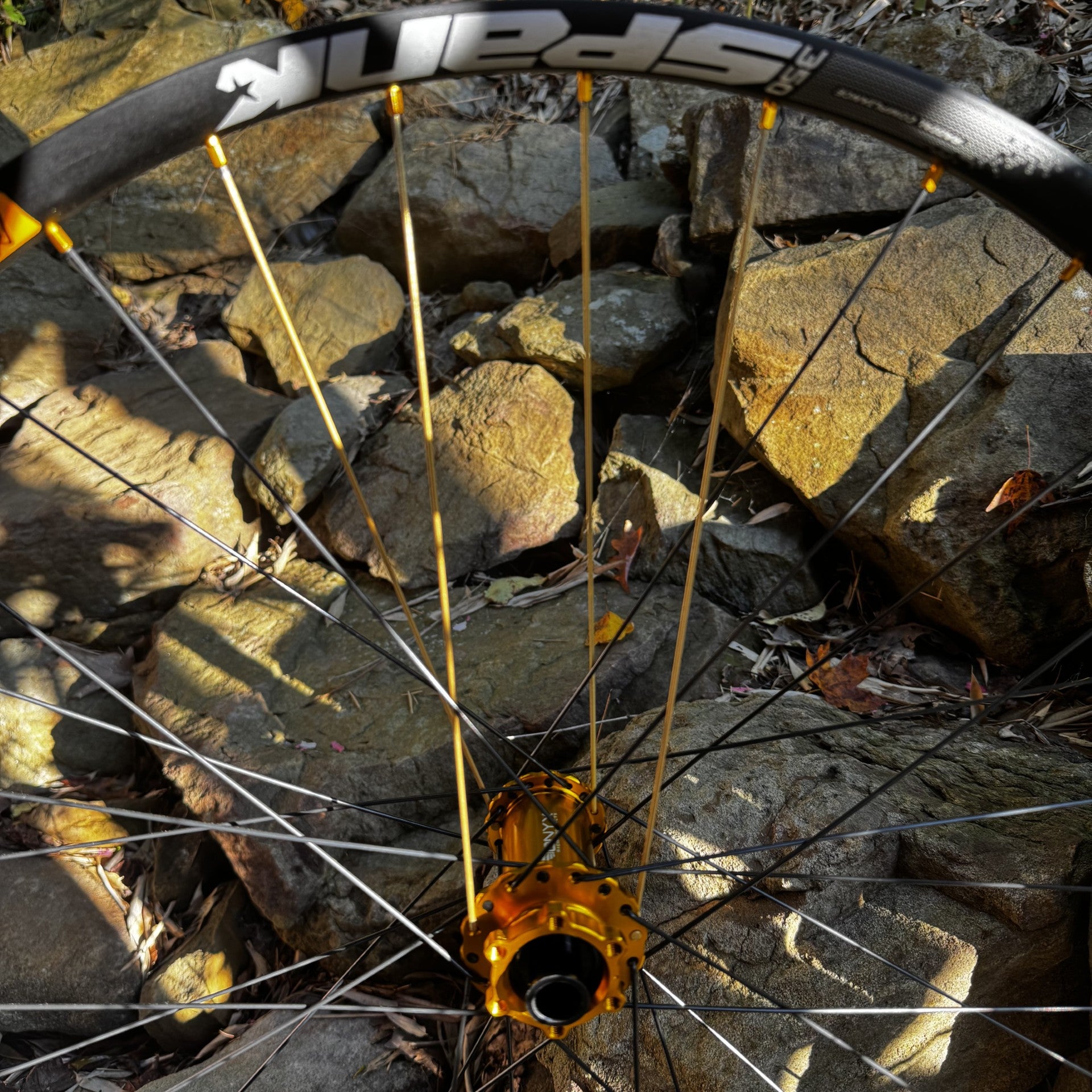 27.5" Spank 350 Rims with Onyx Vesper Boost Hubs