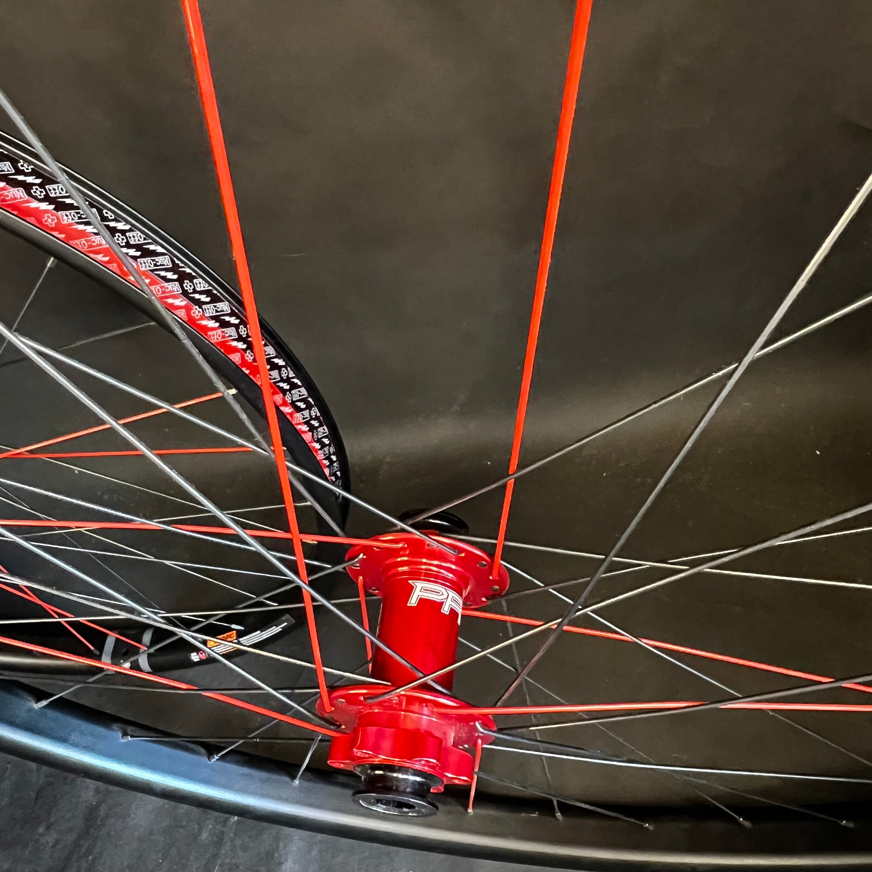 Red spokes online mtb