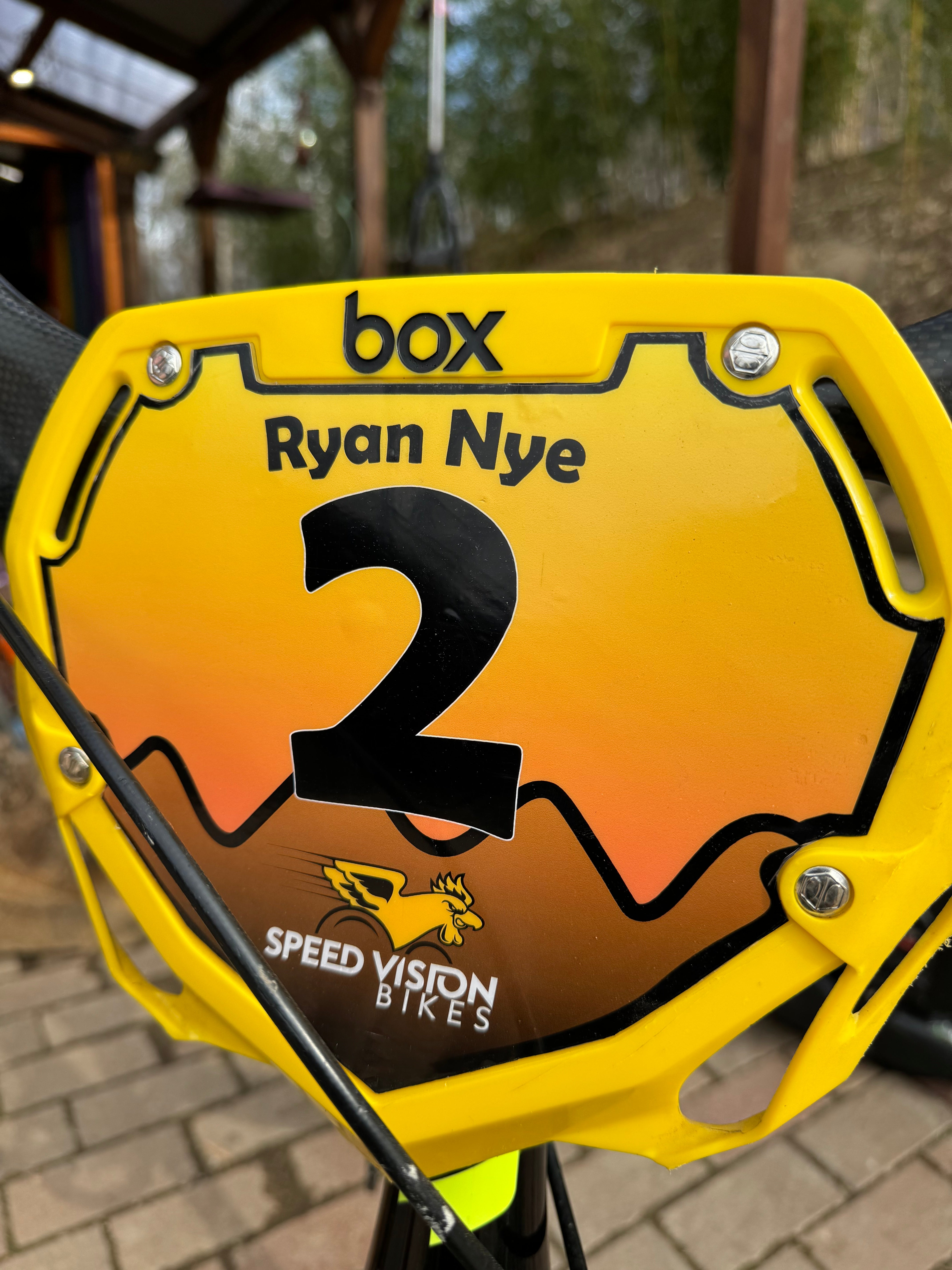 Custom BMX Number Plate Inserts