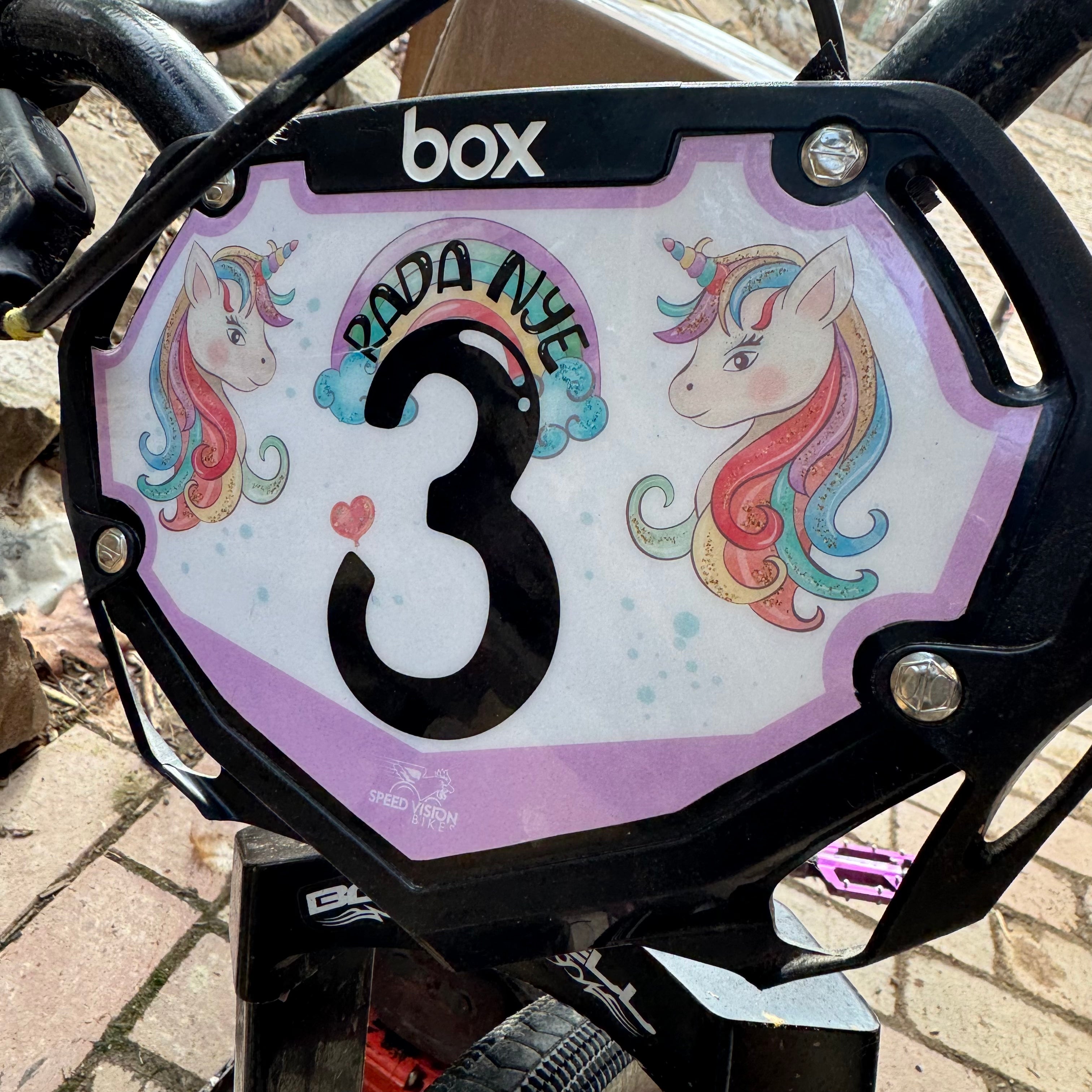 Custom BMX Number Plate Inserts