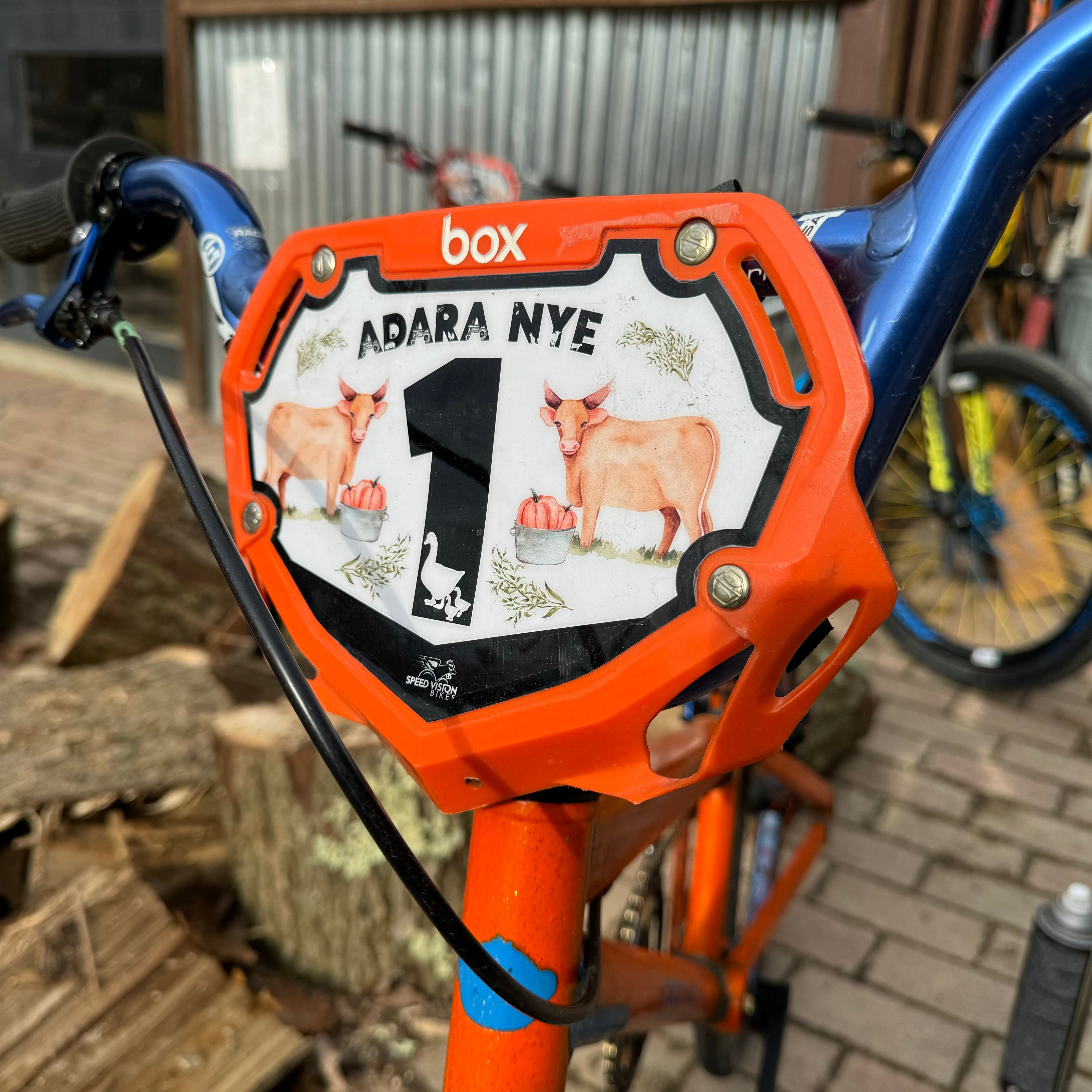 Custom BMX Number Plate Inserts