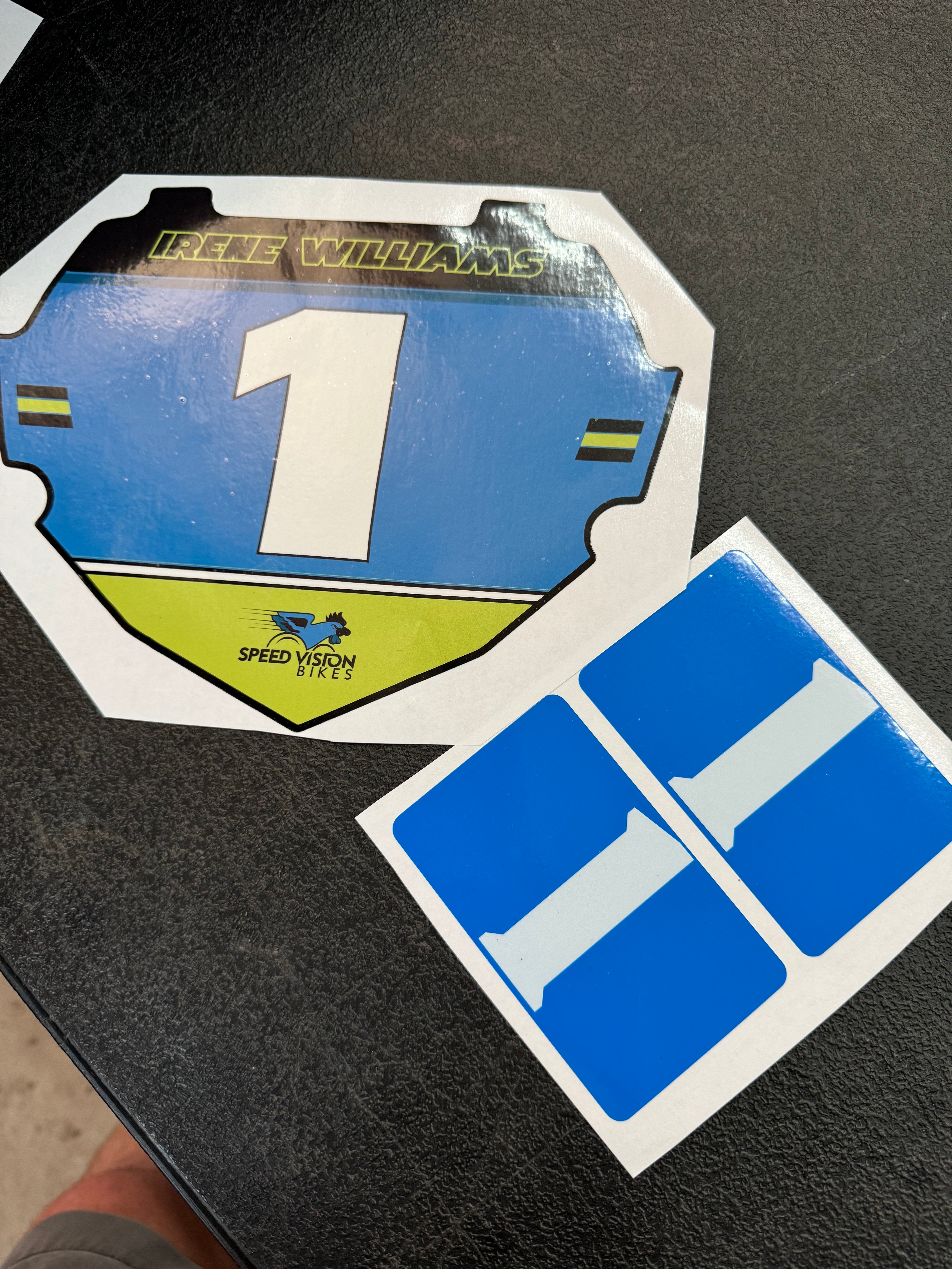 Custom BMX Number Plate Inserts