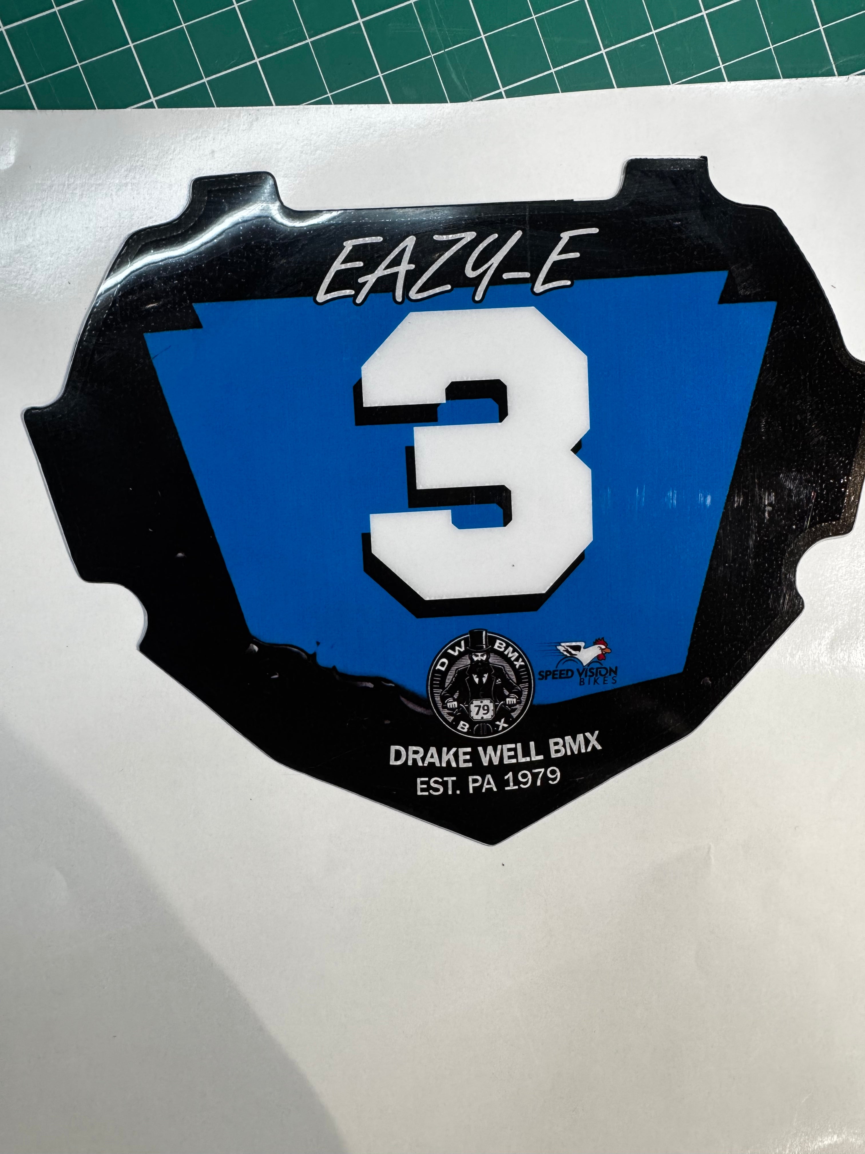 Drake Well BMX Number Plate Inserts