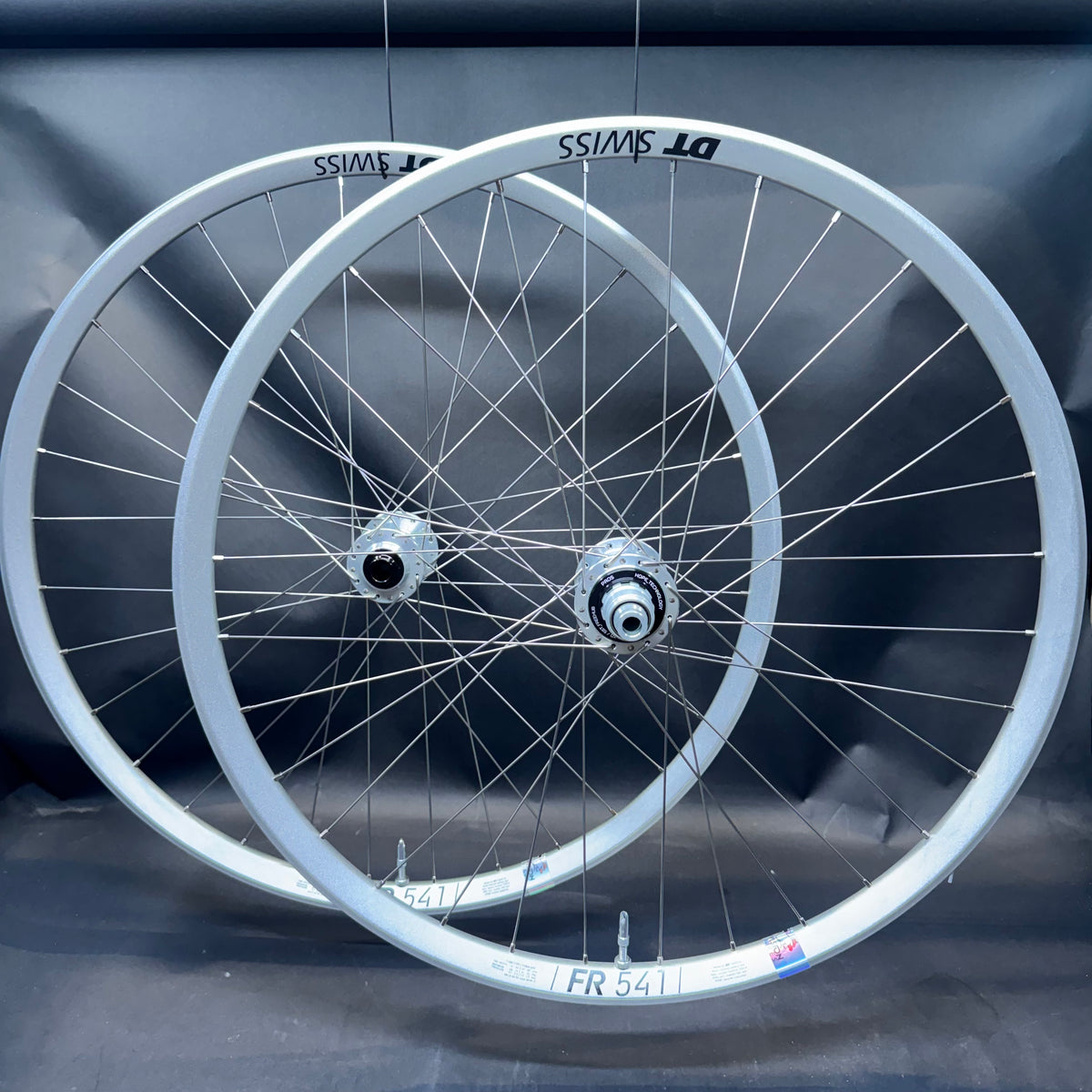 Custom Silver Dt 571 rims with Hope pro 5 hubs