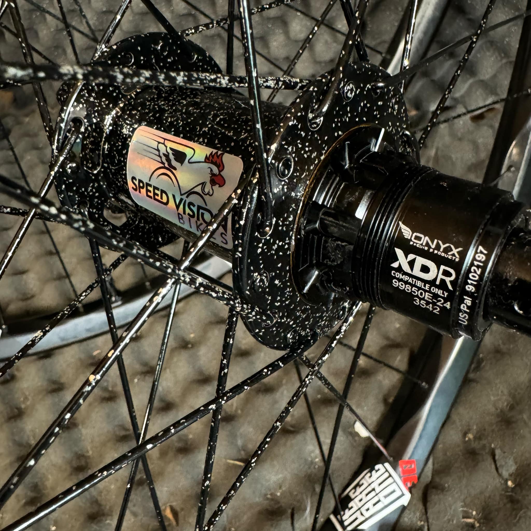 Mullet Onyx Hubs with We Are One Triad rims