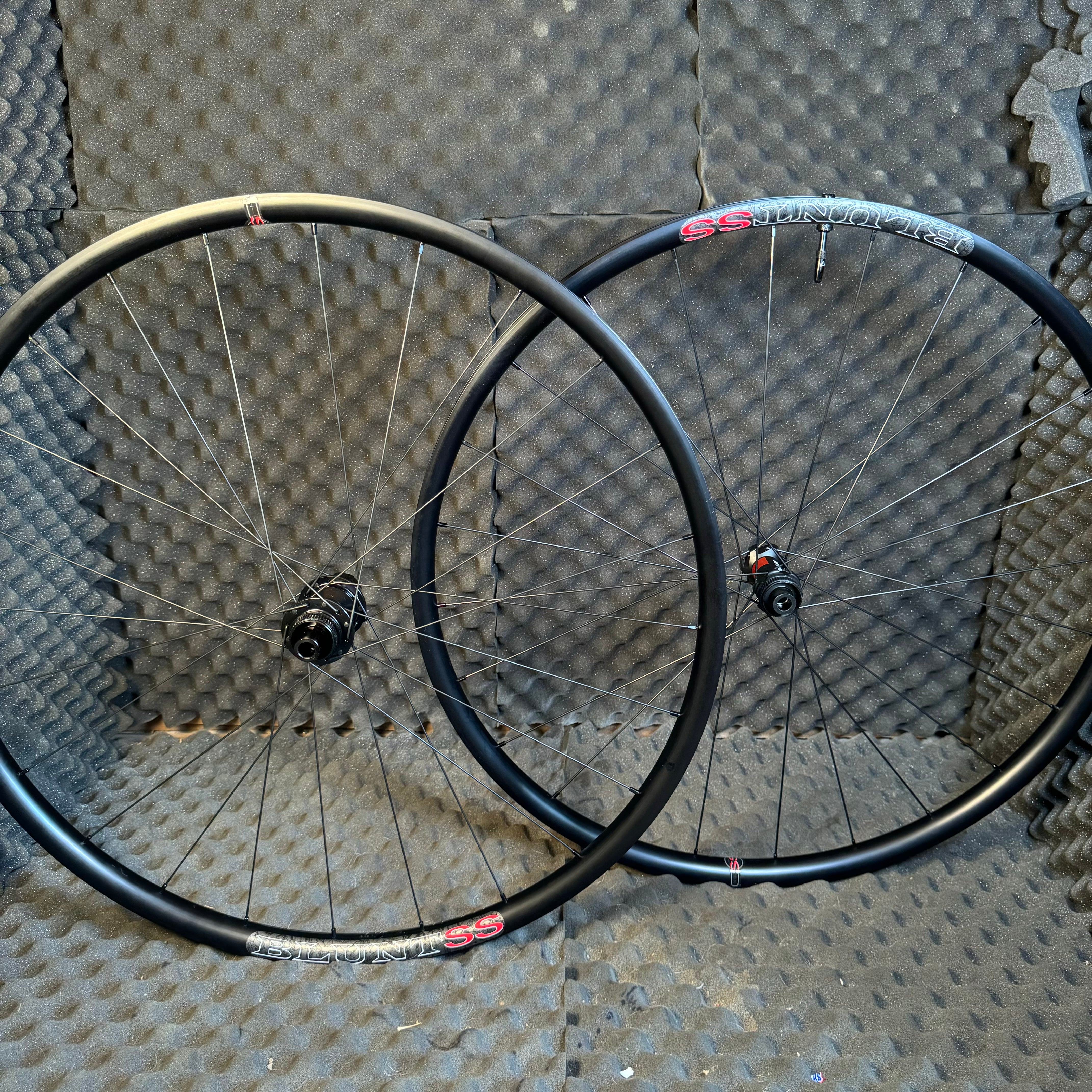 Light weight Gravel wheels with Dt Hubs and Velocity Blunt SS Rims