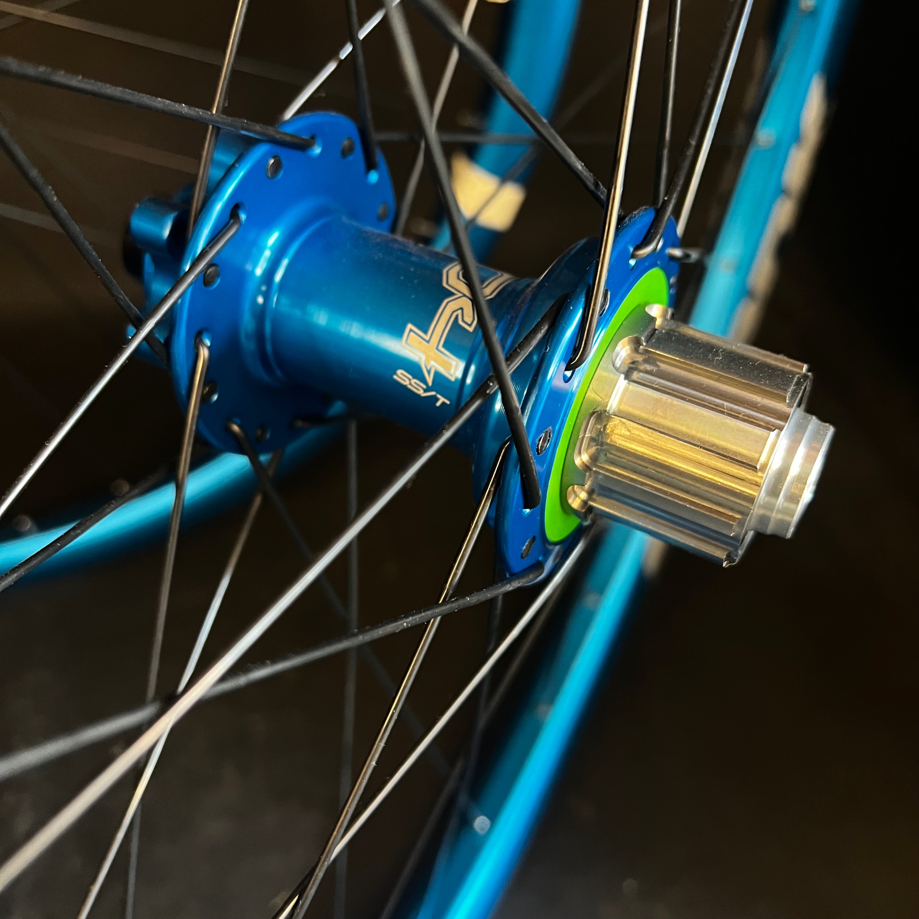 Dj wheels Spank Spoon 32 blue Rims Hope Pro 4 SS hubs