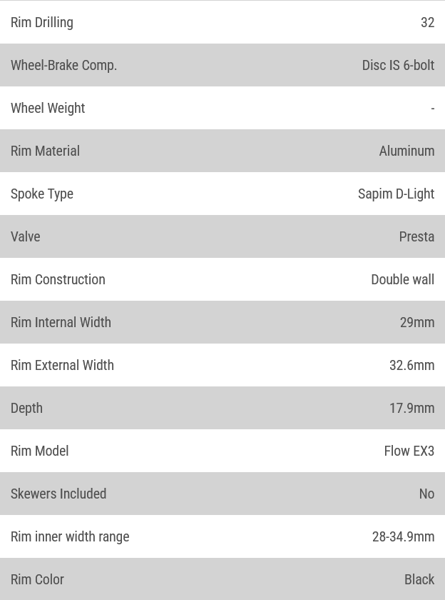 Stans No Tubes, Flow EX3, Wheel, Rear, 27.5", 12x148mm, Disc IS 6B