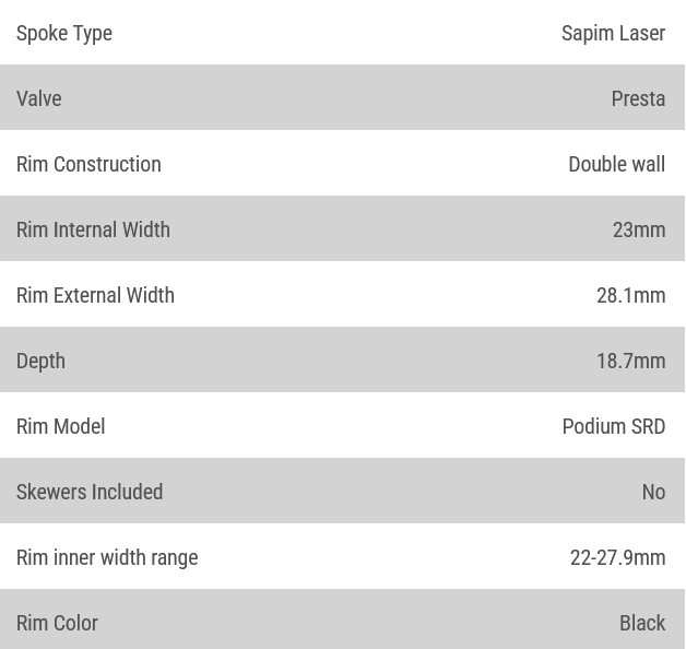 Stans No Tubes, Podium SRD, Wheel, Front, 29'', 15x110mm Boost, Disc IS 6B