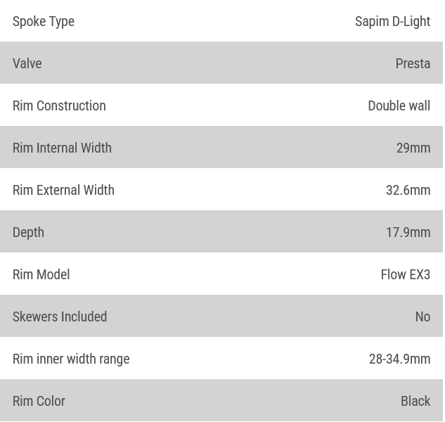 Stans No Tubes, Flow EX3, Wheel, Front, 27.5", 20x110mm Boost, Disc IS 6-bolt