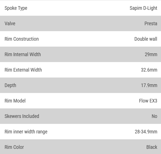 Stans No Tubes, Flow EX3, Wheel, Front, 27.5'', 15x110mm Boost, Disc IS 6-bolt