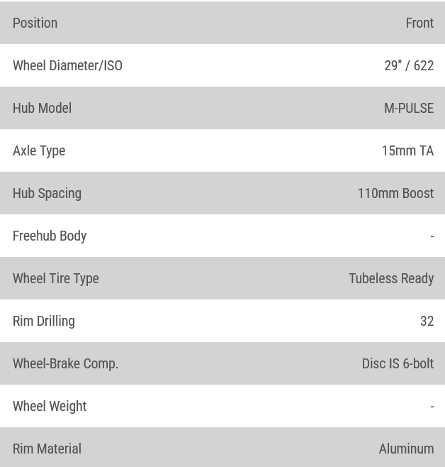 Stans No Tubes, Arch MK4, Wheel, Front, 29'', 15x110mm Boost, Disc IS 6-bolt