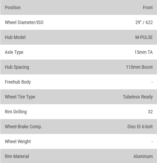 Stans No Tubes, Crest MK4, Wheel, Front, 29'', 15x110mm Boost, Disc IS 6-bolt