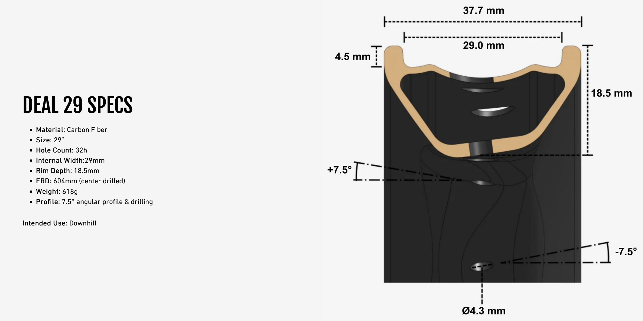 We Are One Carbon Deal Dh rims 27.5 & 29" 32 hole