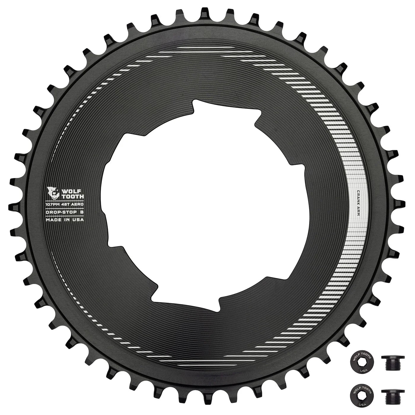 Wolf Tooth Aero 48T 107 BCD Chainrings for SRAM