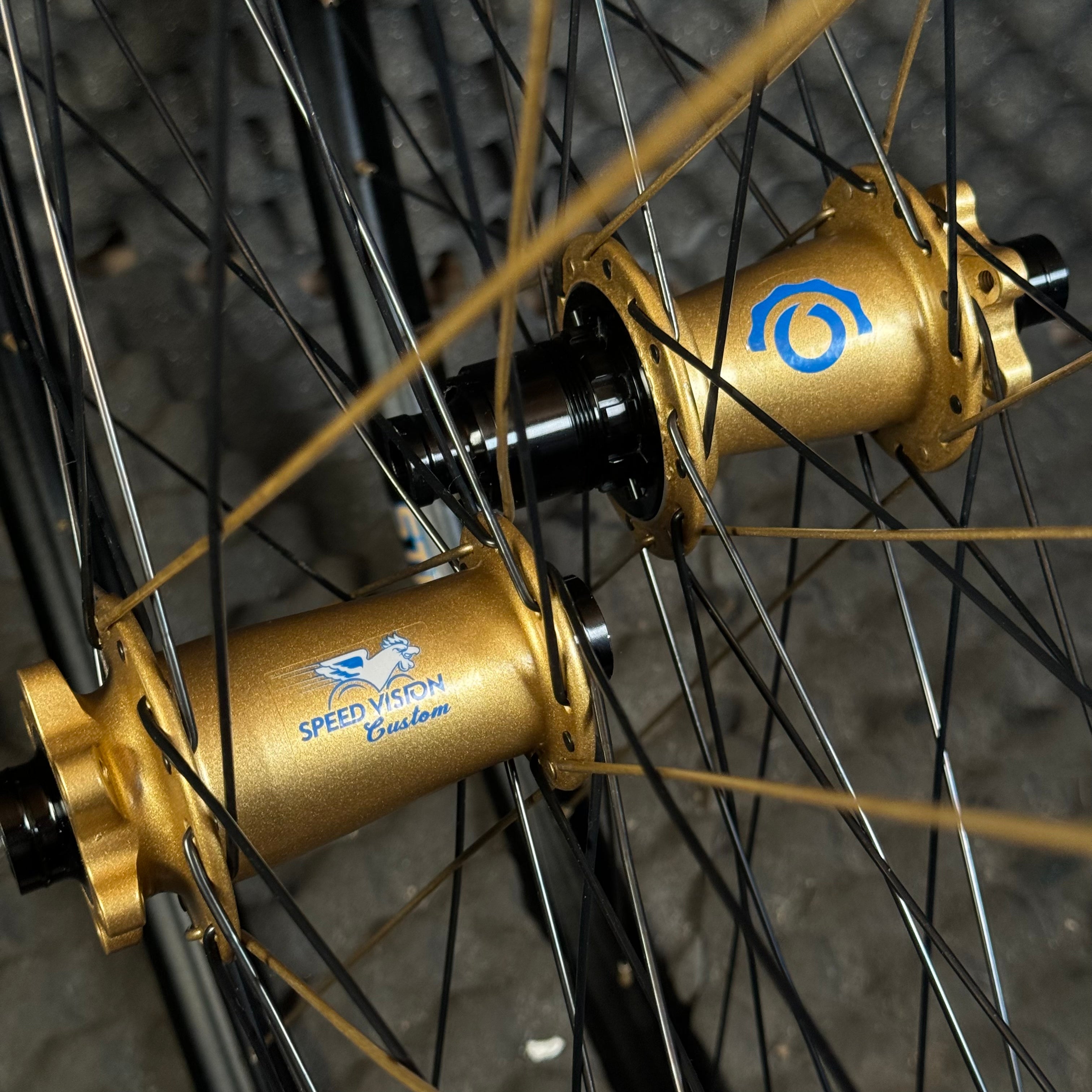 Fox Podium Gold Matching Wheels With Hydra Hubs