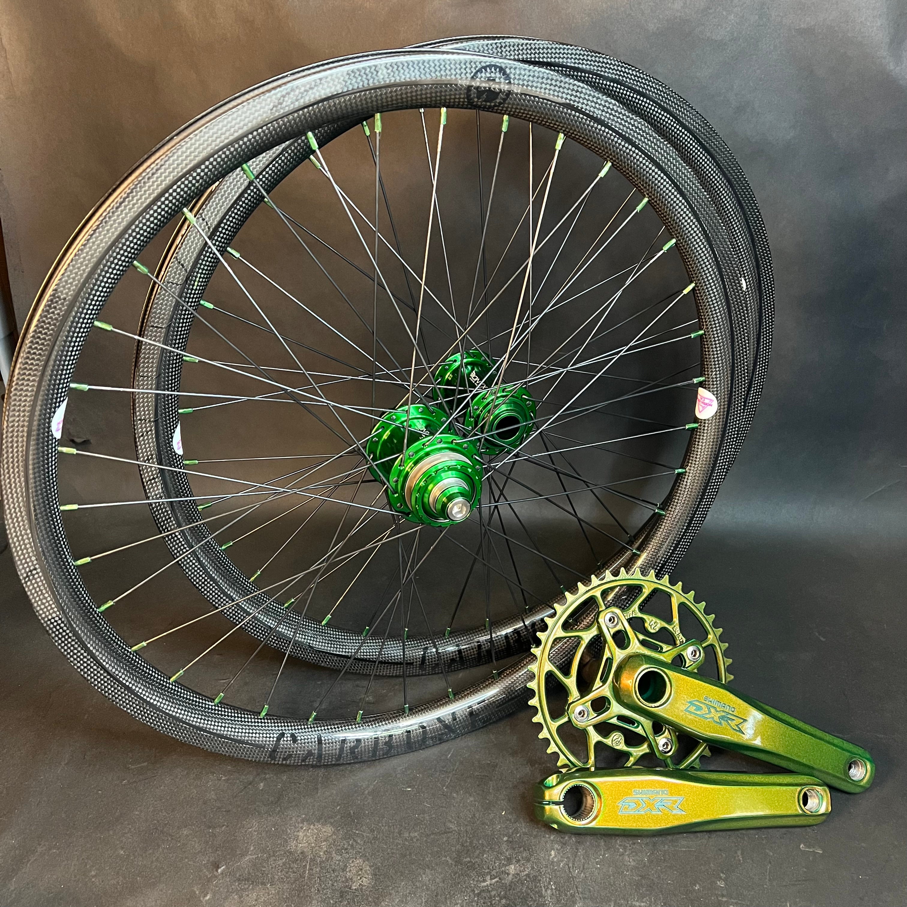 Green bmx wheels best sale