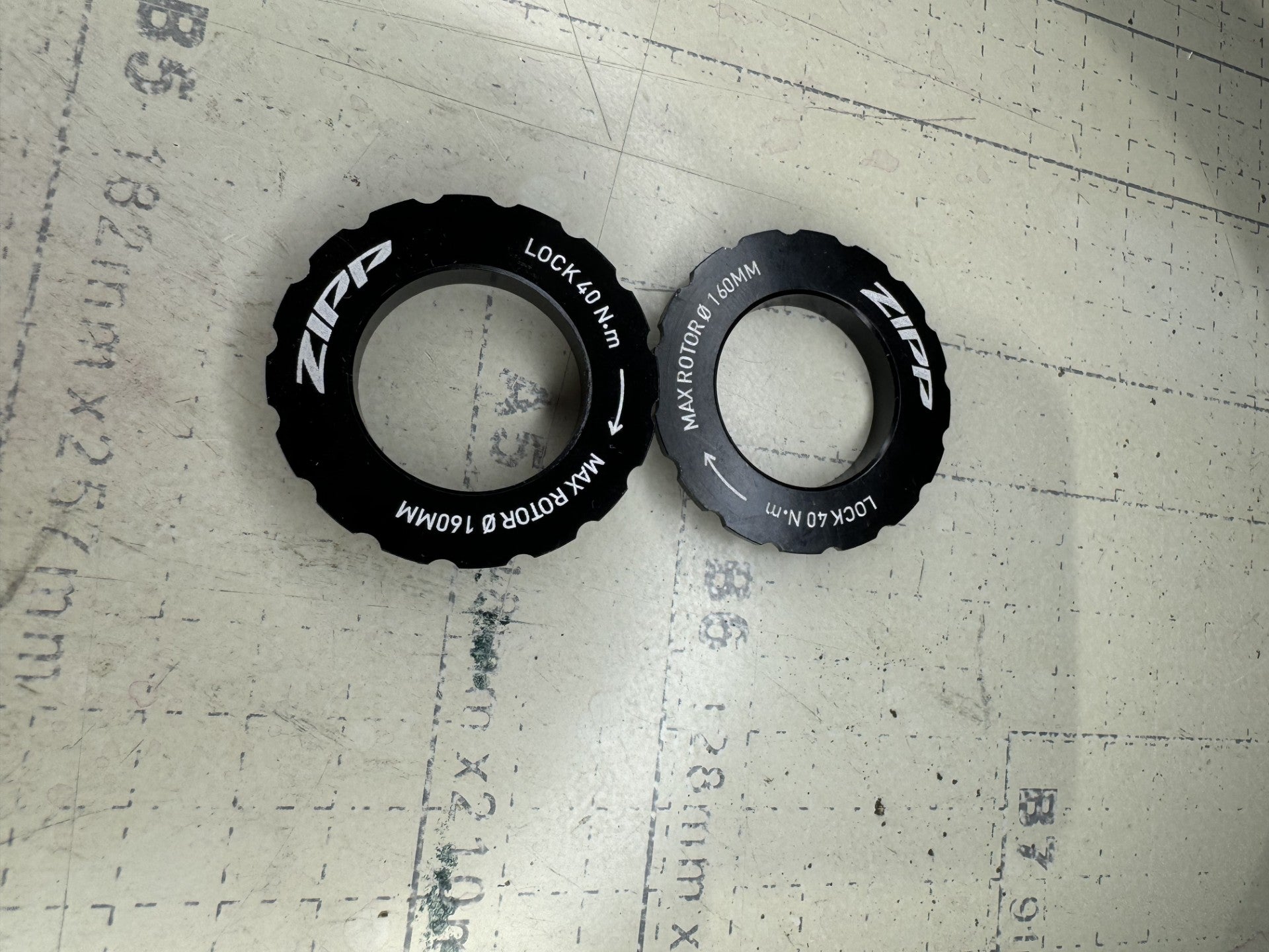 Zipp centerlock rotor lockrings