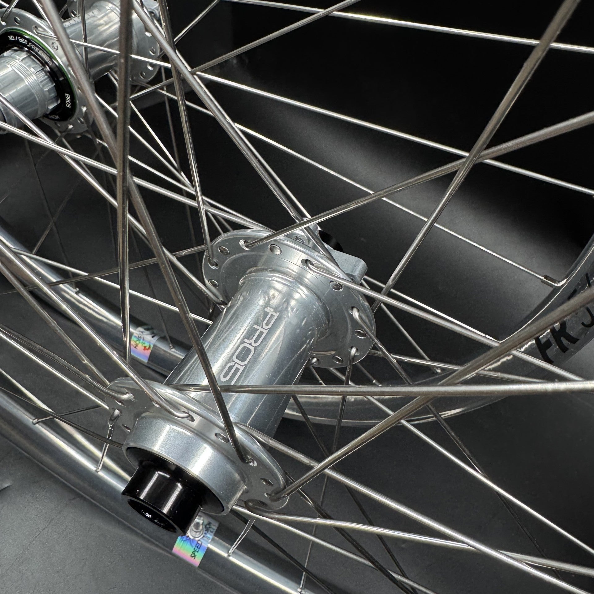 Custom Silver Dt 541 rims with Hope pro 5 hubs