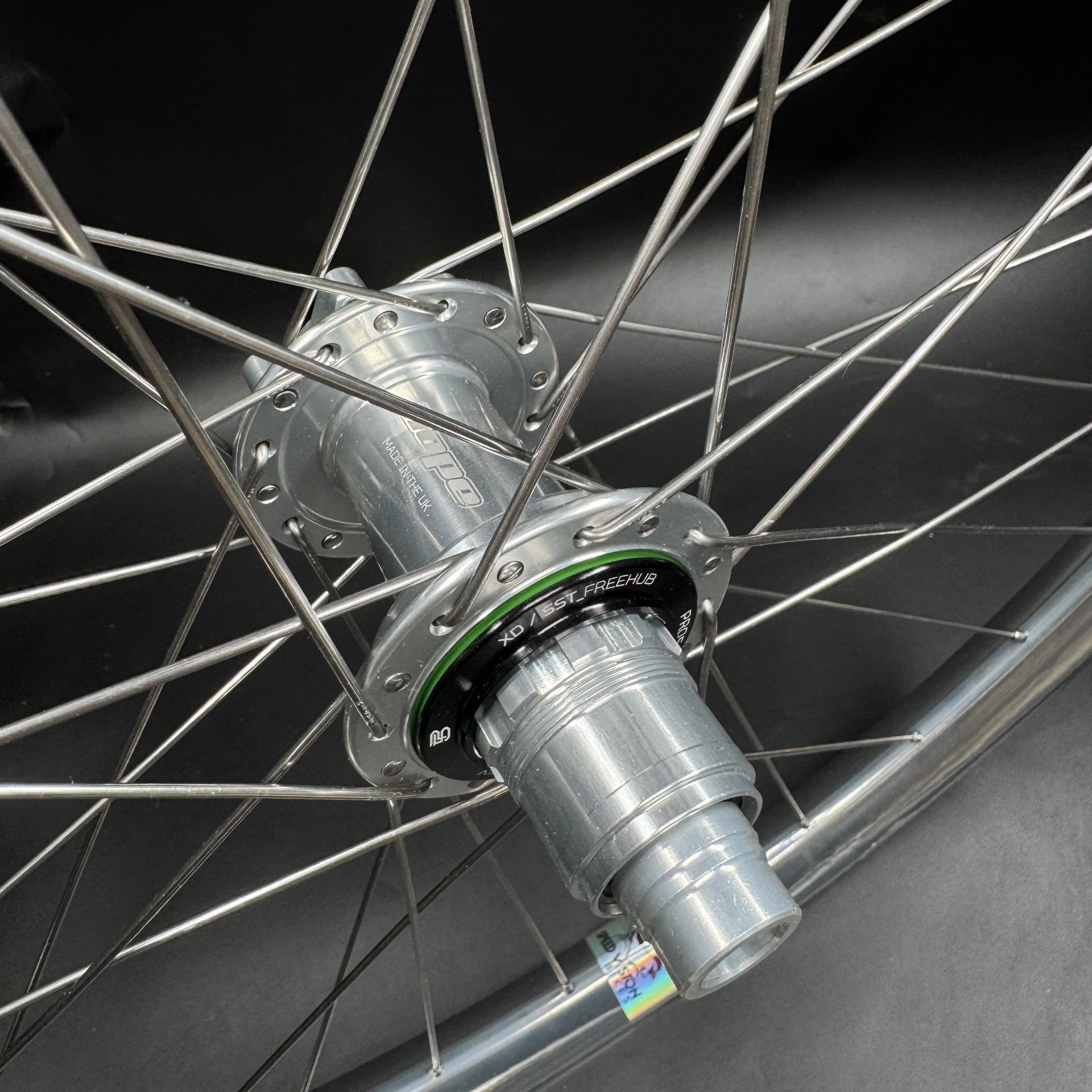 Custom Silver Dt 541 rims with Hope pro 5 hubs
