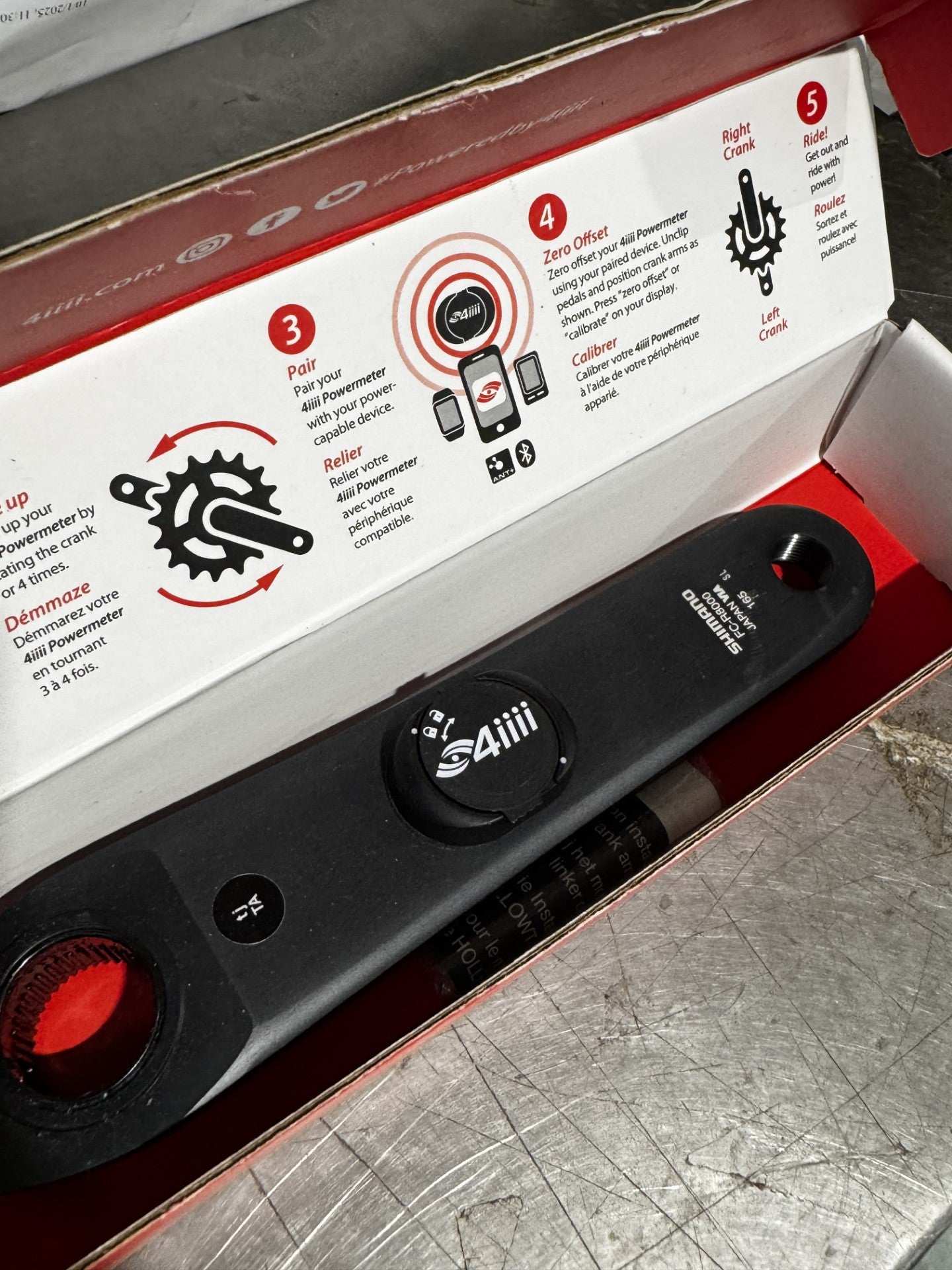 4iiii Ultegra 165mm left side power meter
