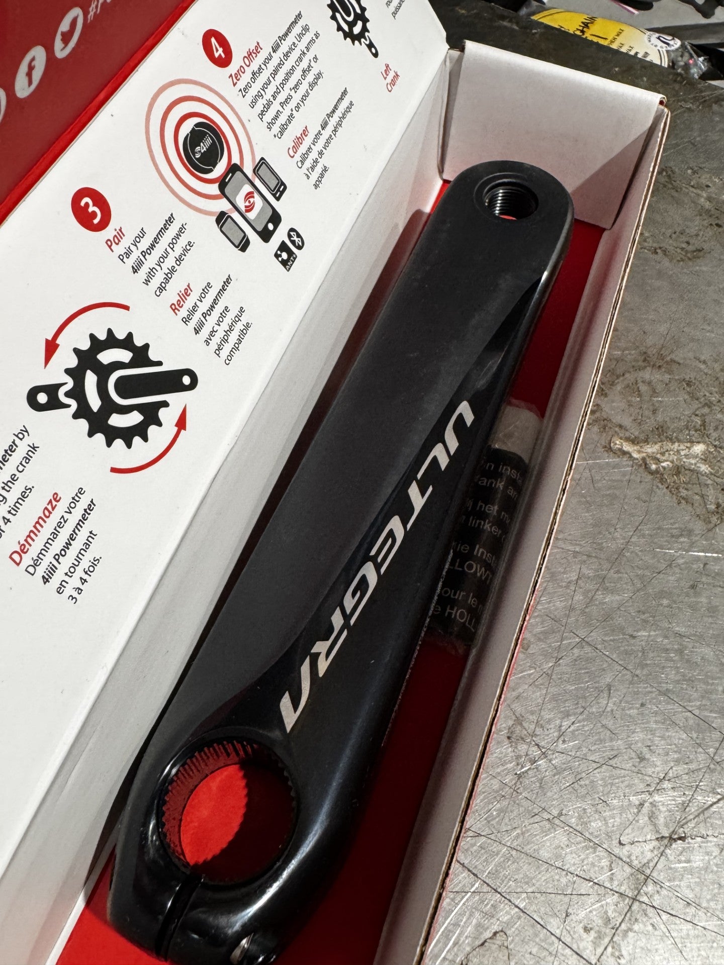 4iiii Ultegra 165mm left side power meter