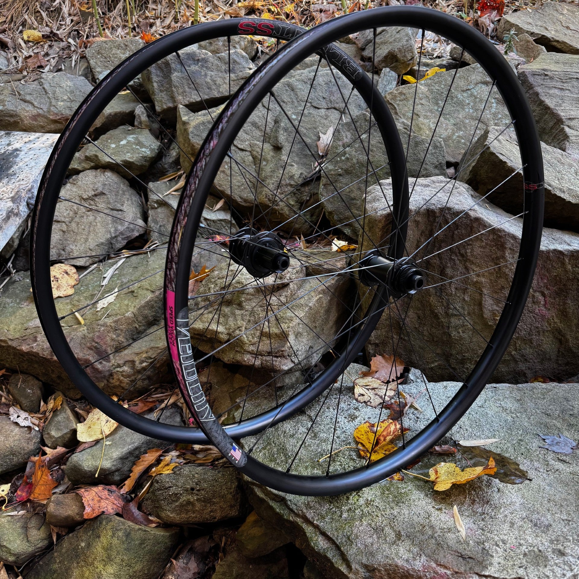 Zipp ZR1 hubs with Velocity Blunt SS gravel wheels 1460 grams