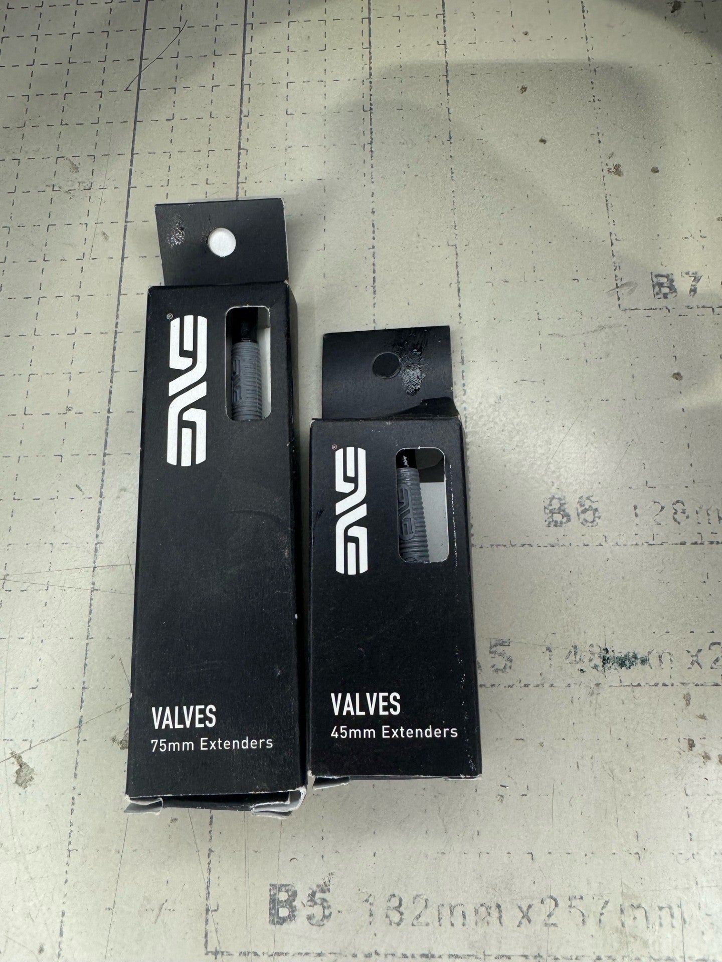 Enve- Silca 45 and 75mm presta valve extenders