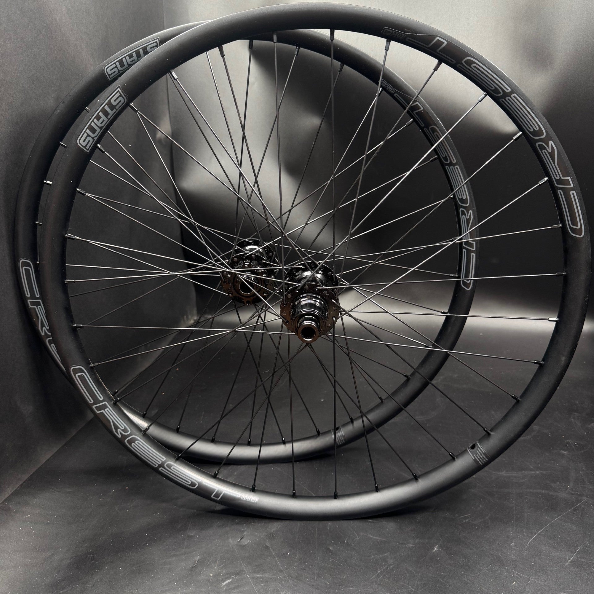 24” Boost One Up Hubs with lightweight Crest mk4 rims… Perfect for Kid